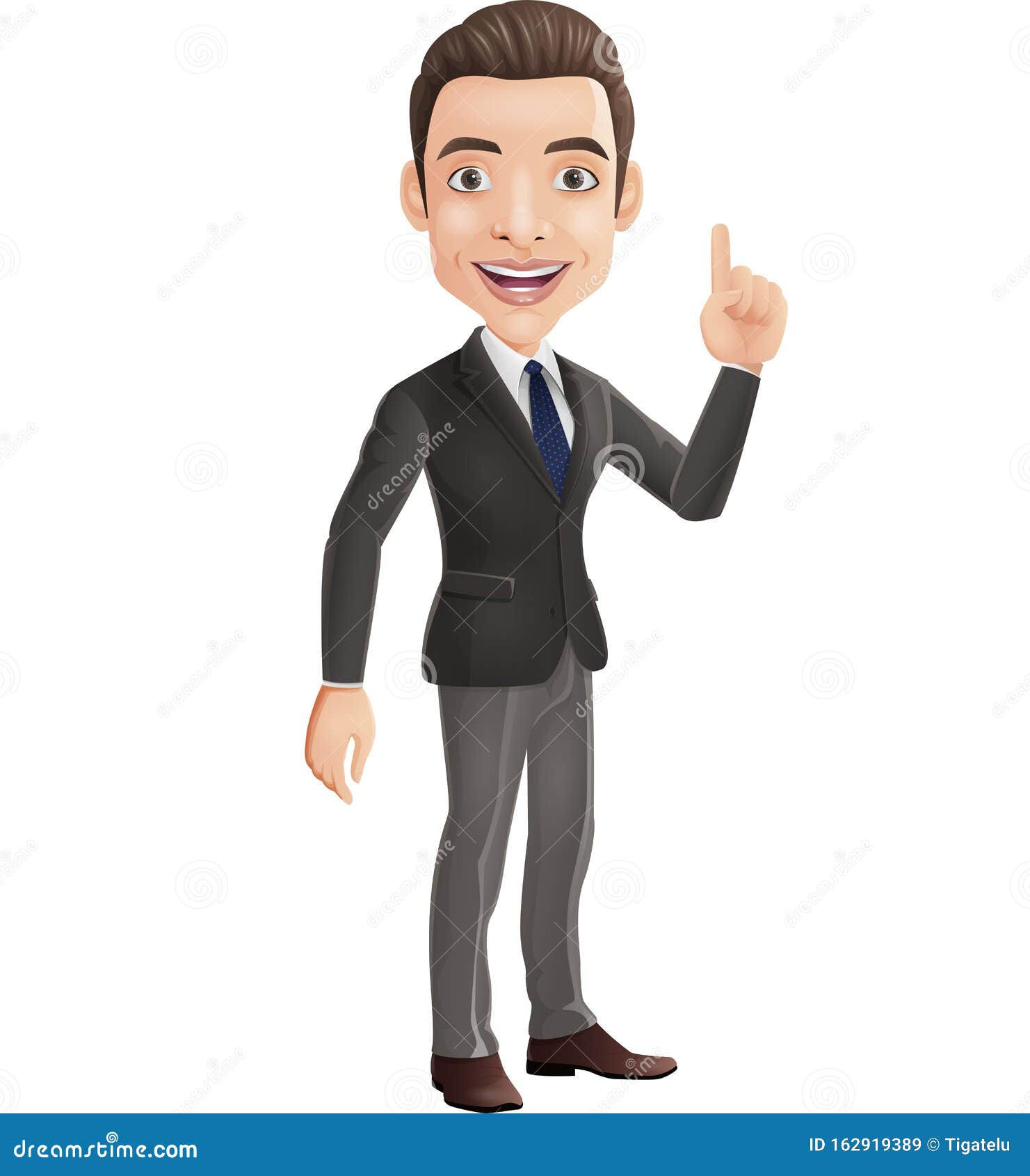 Wallpaper #k2eg8pIBSpphPi3-sXFs264 Cartoon Happy Businessman Pointing Up Stock Vector Illustration of