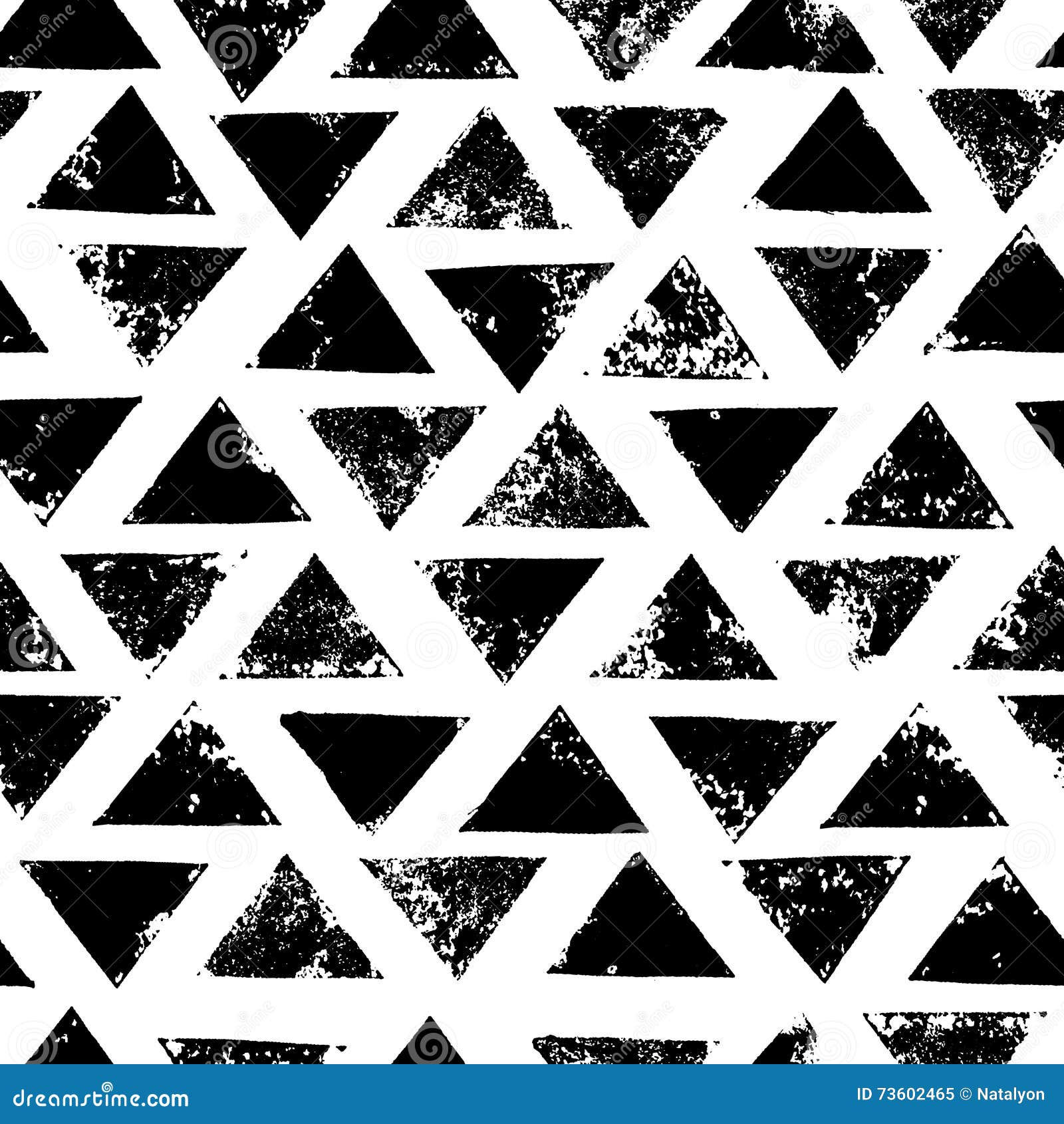 Wallpaper #W2ex7ZIBSpphPi3-OlmC96 Black and White Grunge Print Triangles Geometric Seamless Pattern