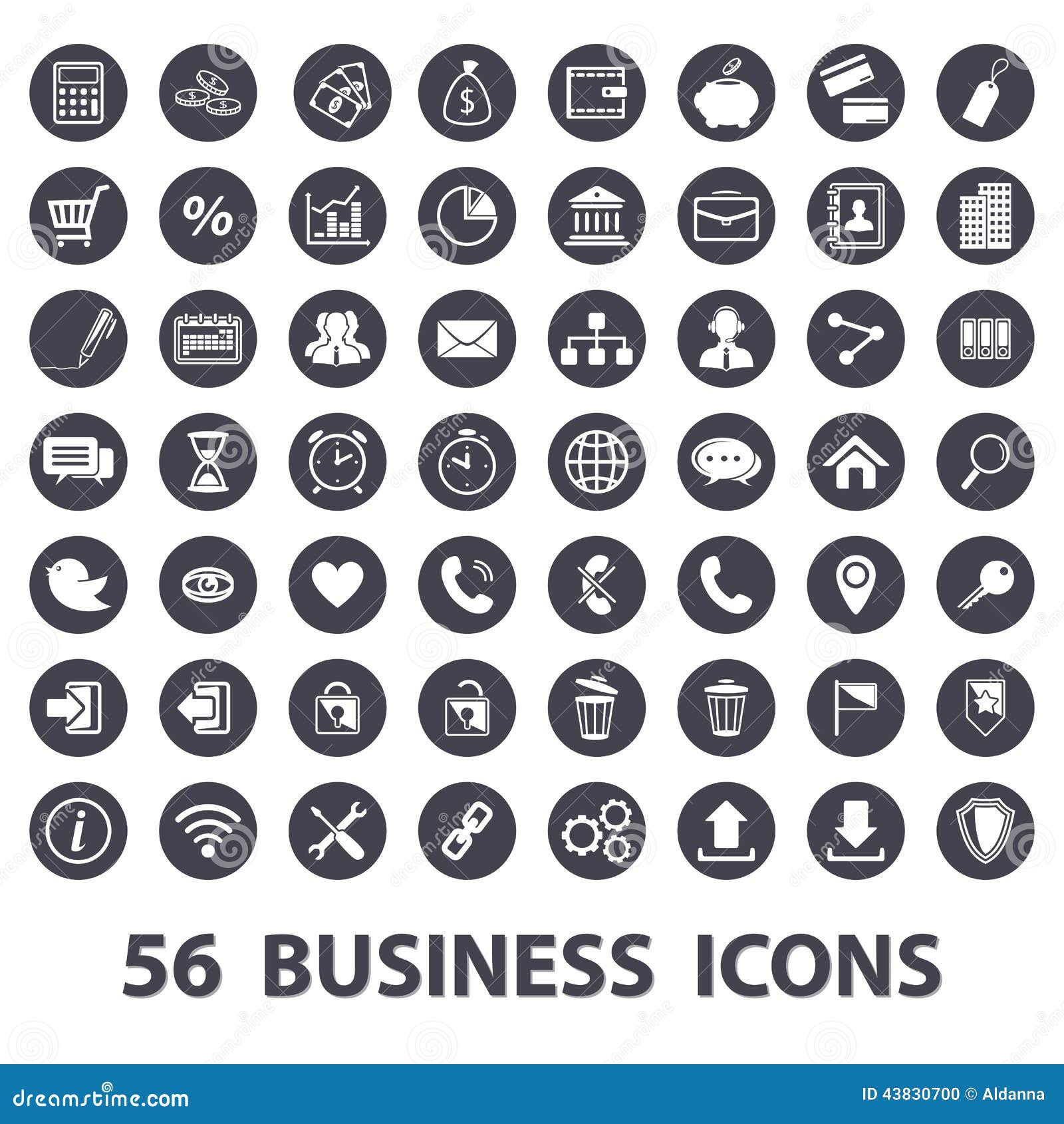Wallpaper #wZyy4ZIBZHQxiYarrLy425 Business Icons Set Stock Vector Image 43830700