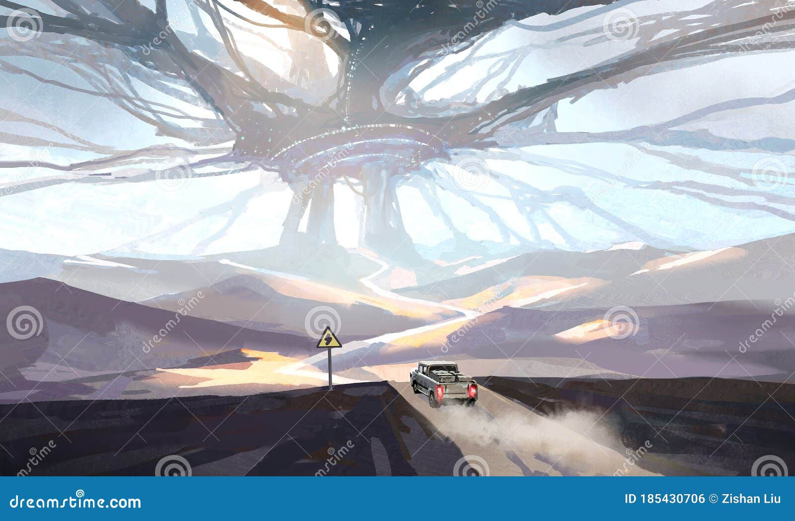 Wallpaper #XGfX_5IBSpphPi3-IaSA261 Bizarre Science Fiction Scenes Stock Illustration Illustration of