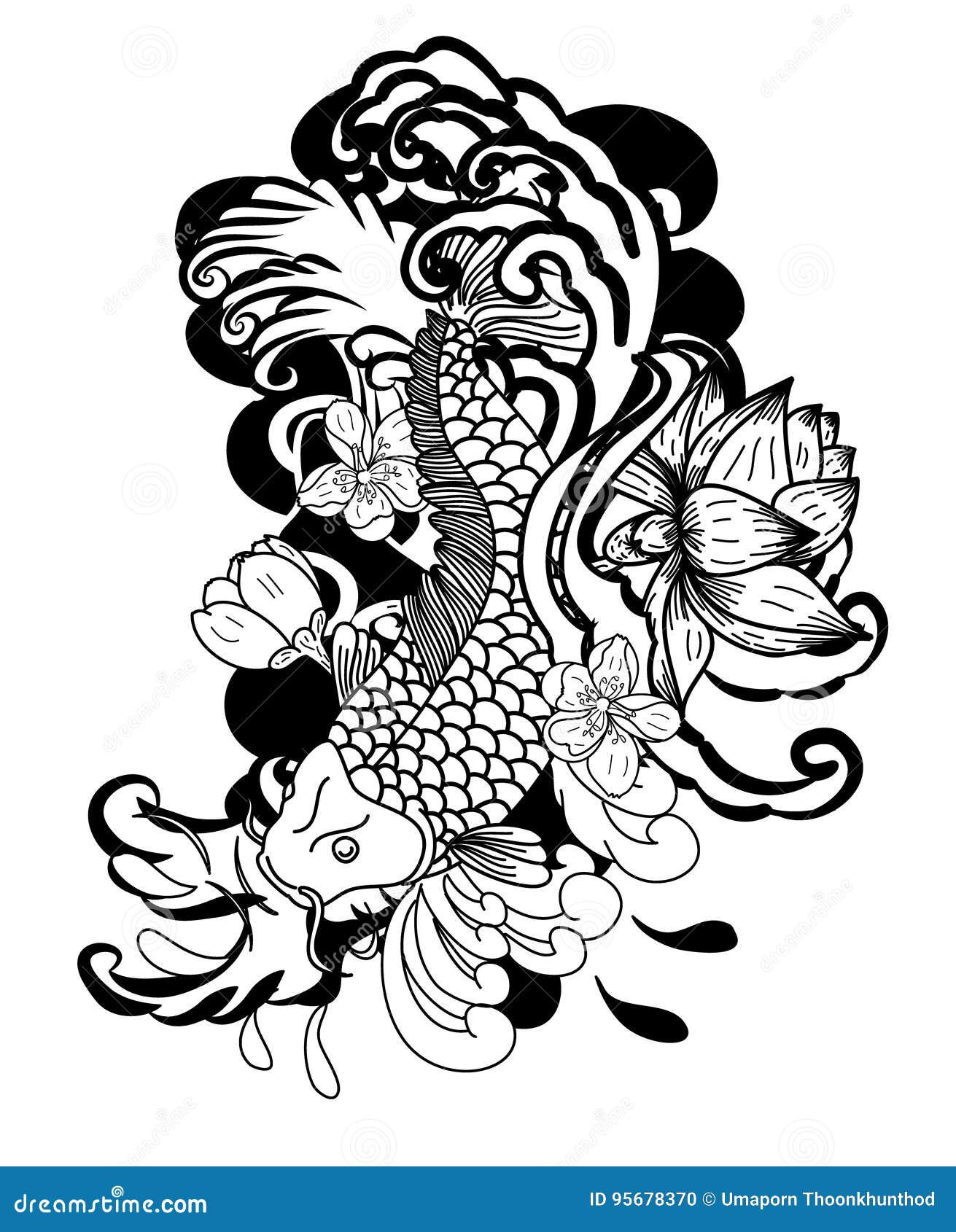 Wallpaper #5e6bc Black Yellow Koi Fish Fish Koi Tattoo Png and Vector with 5016 the