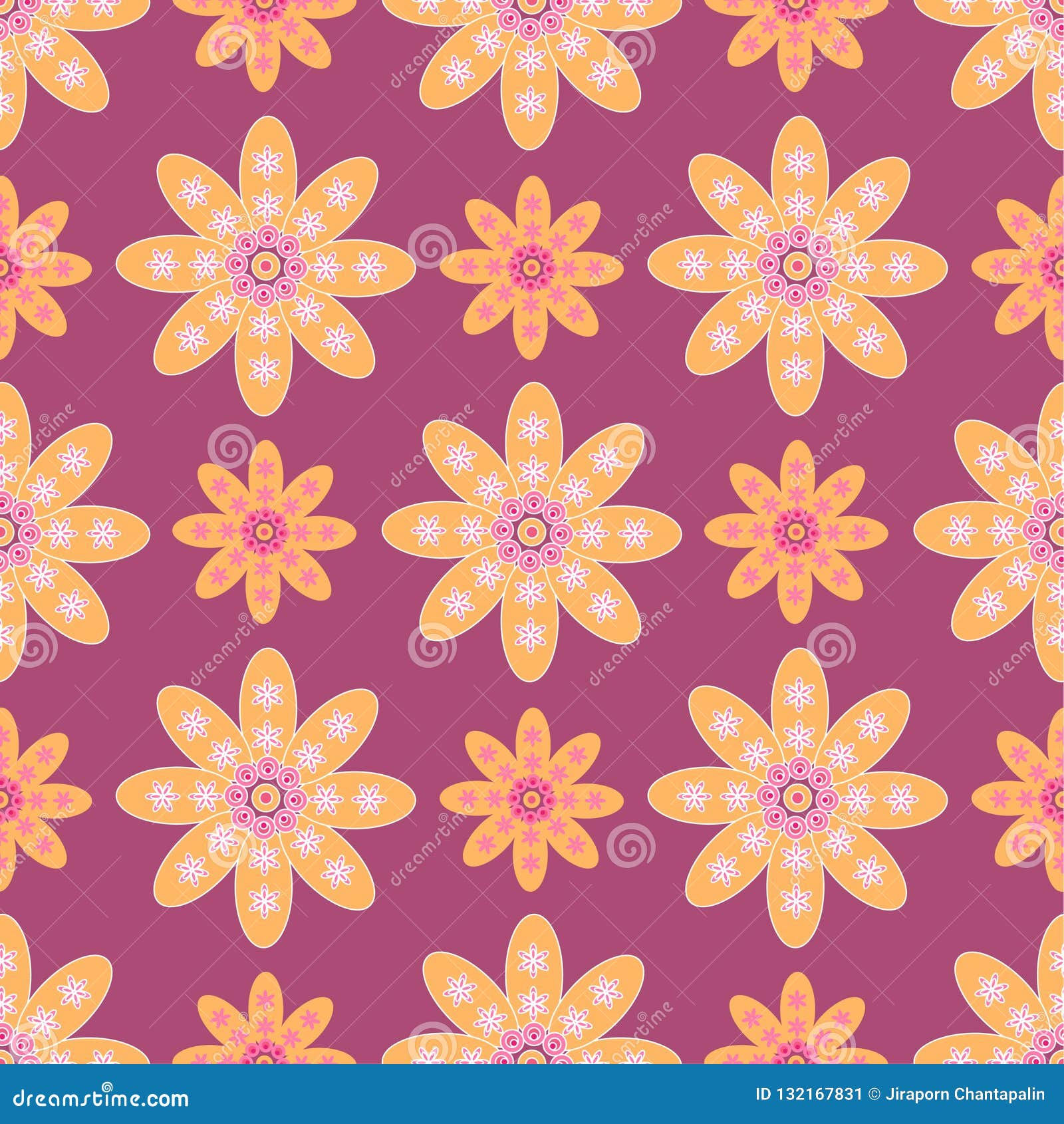 Wallpaper #4GdP9JIBSpphPi3-k3mn164 Beautiful Flower Seamless Pattern Background Stock Vector