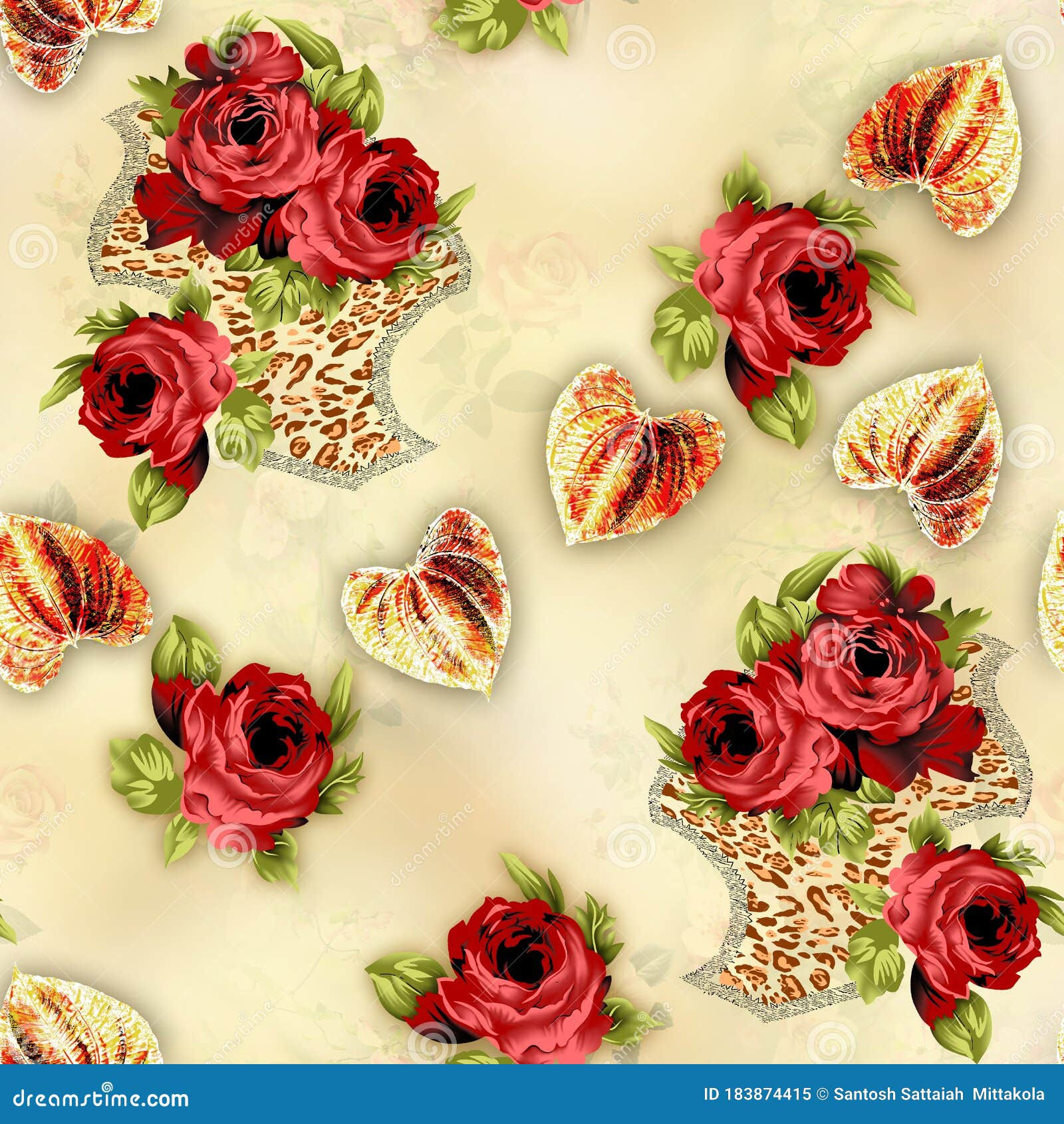 Wallpaper #4GdP9JIBSpphPi3-k3mn8 Beautiful Flower Pattern Floral Colorful Seamless Allover Design