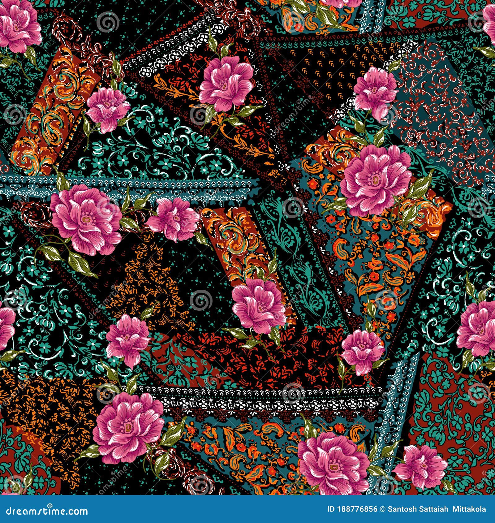 Wallpaper #4GdP9JIBSpphPi3-k3mn42 Beautiful Flower Pattern Floral Colorful Seamless Allover Design