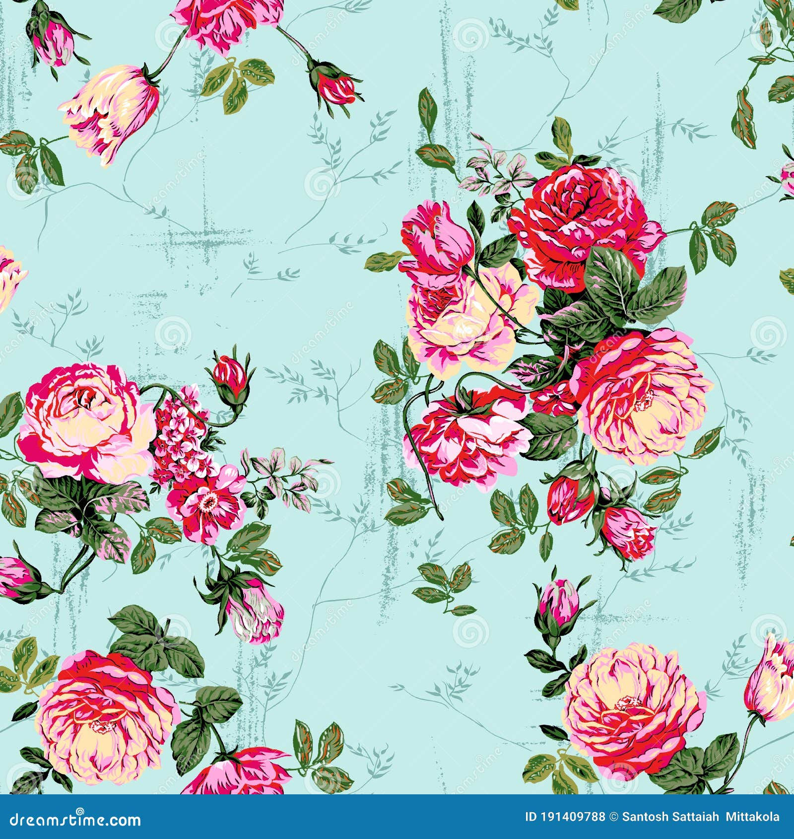 Wallpaper #4GdP9JIBSpphPi3-k3mn21 Beautiful Flower Pattern Floral Seamless Allover Designwatercolor