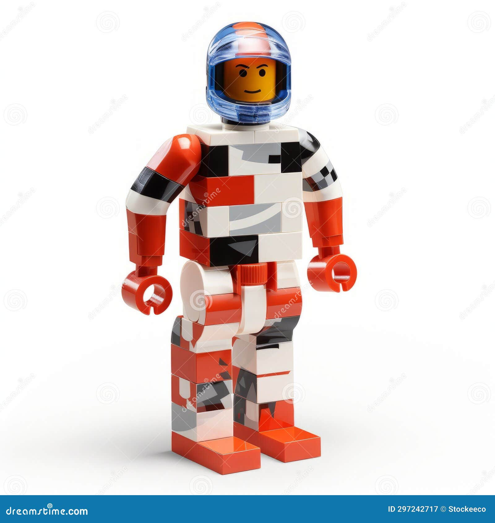 Wallpaper #BGj9GJMBSpphPi3-RxXs97 Bold Patterned Lego Man in Space Suit 3D Plastic Texture Stock