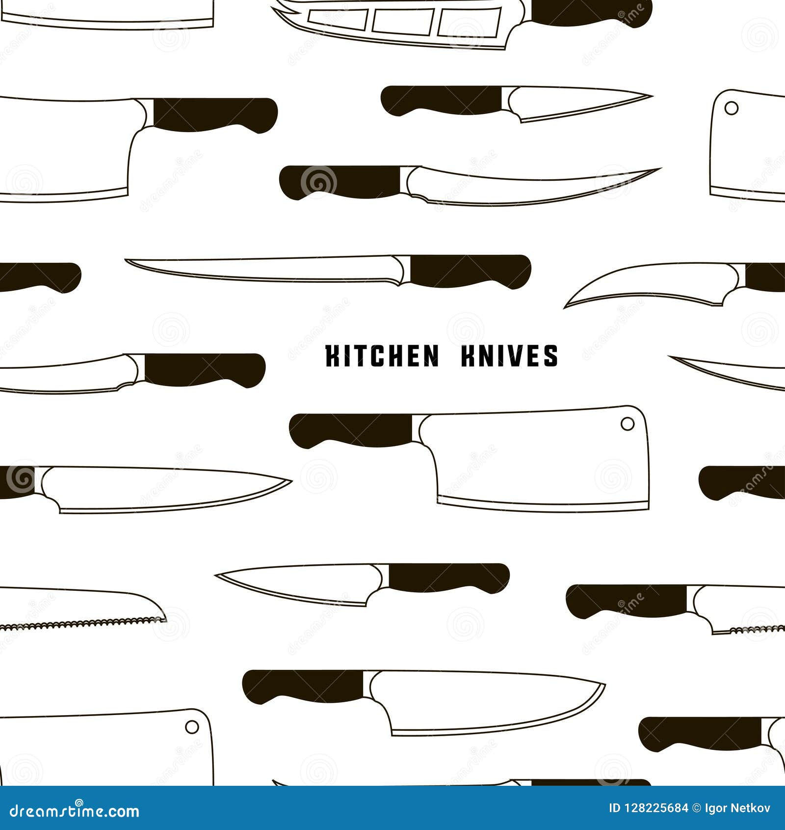 Wallpaper #wWexBZMBSpphPi3-YL2I173 Kitchen Knife Weapon Steel Pattern Stock Vector Illustration of