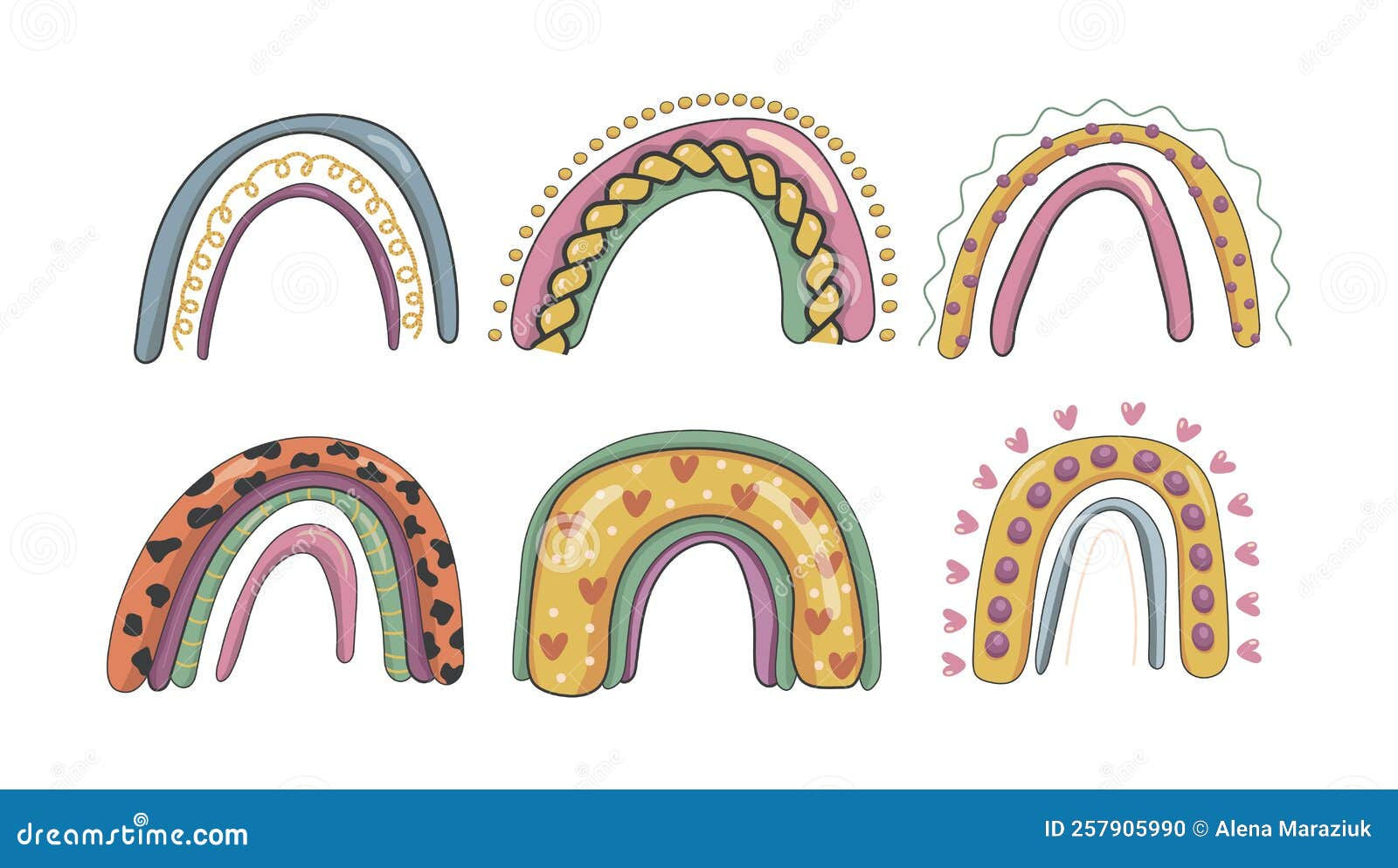 Wallpaper #_2eP9ZIBSpphPi3-1n_c390 Bright Cute Rainbows on a White Background Magic Rainbow Vector