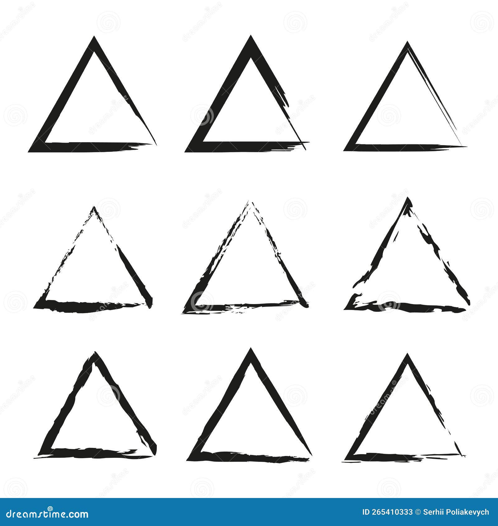 Wallpaper #PmeuAJMBSpphPi3-_adt114 Brush Triangles Draw Geometric Shapes Illustration Stock Image Stock