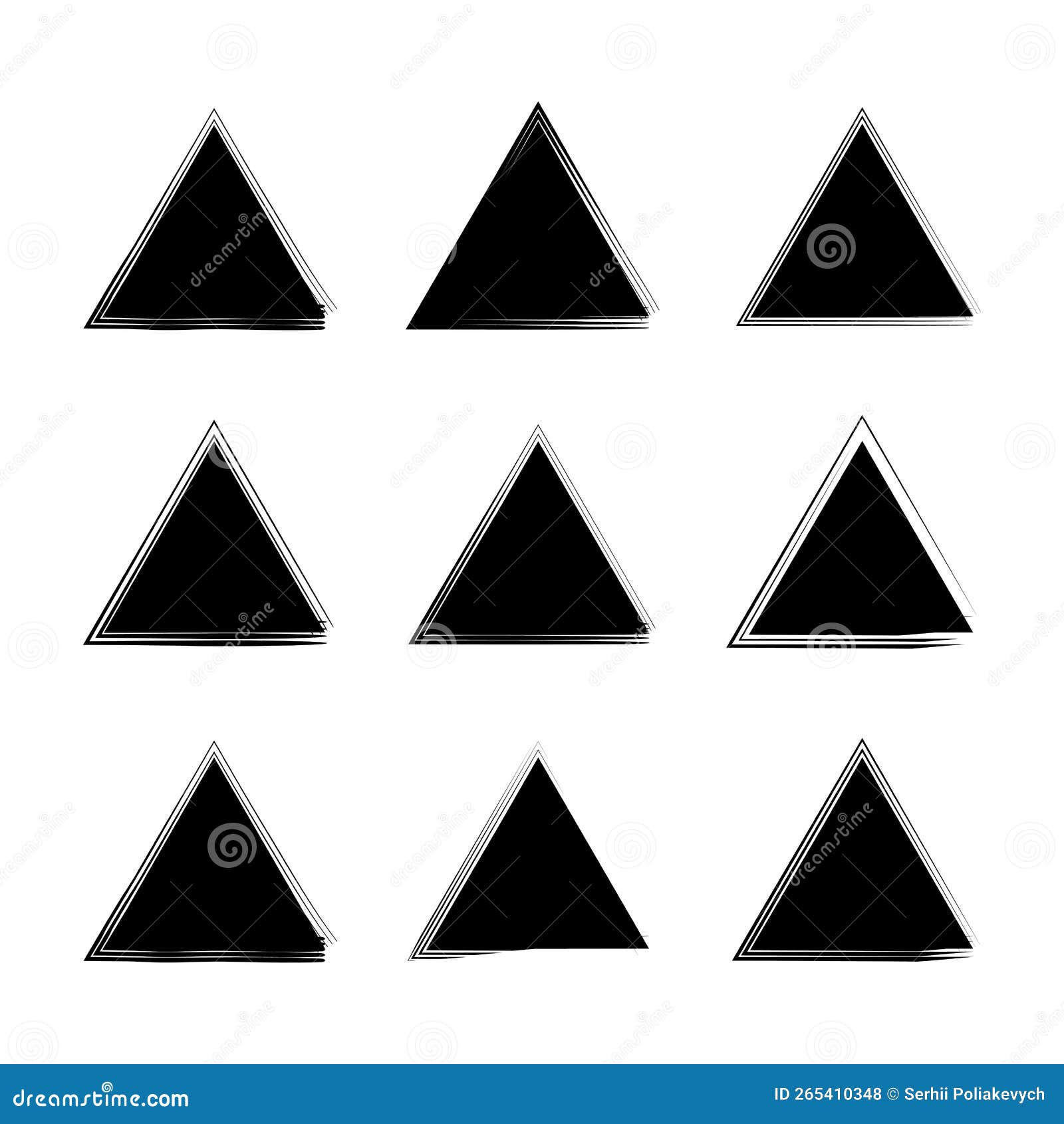 Wallpaper #PmeuAJMBSpphPi3-_adt130 Brush Triangles Draw Geometric Shapes Illustration Stock Image Stock