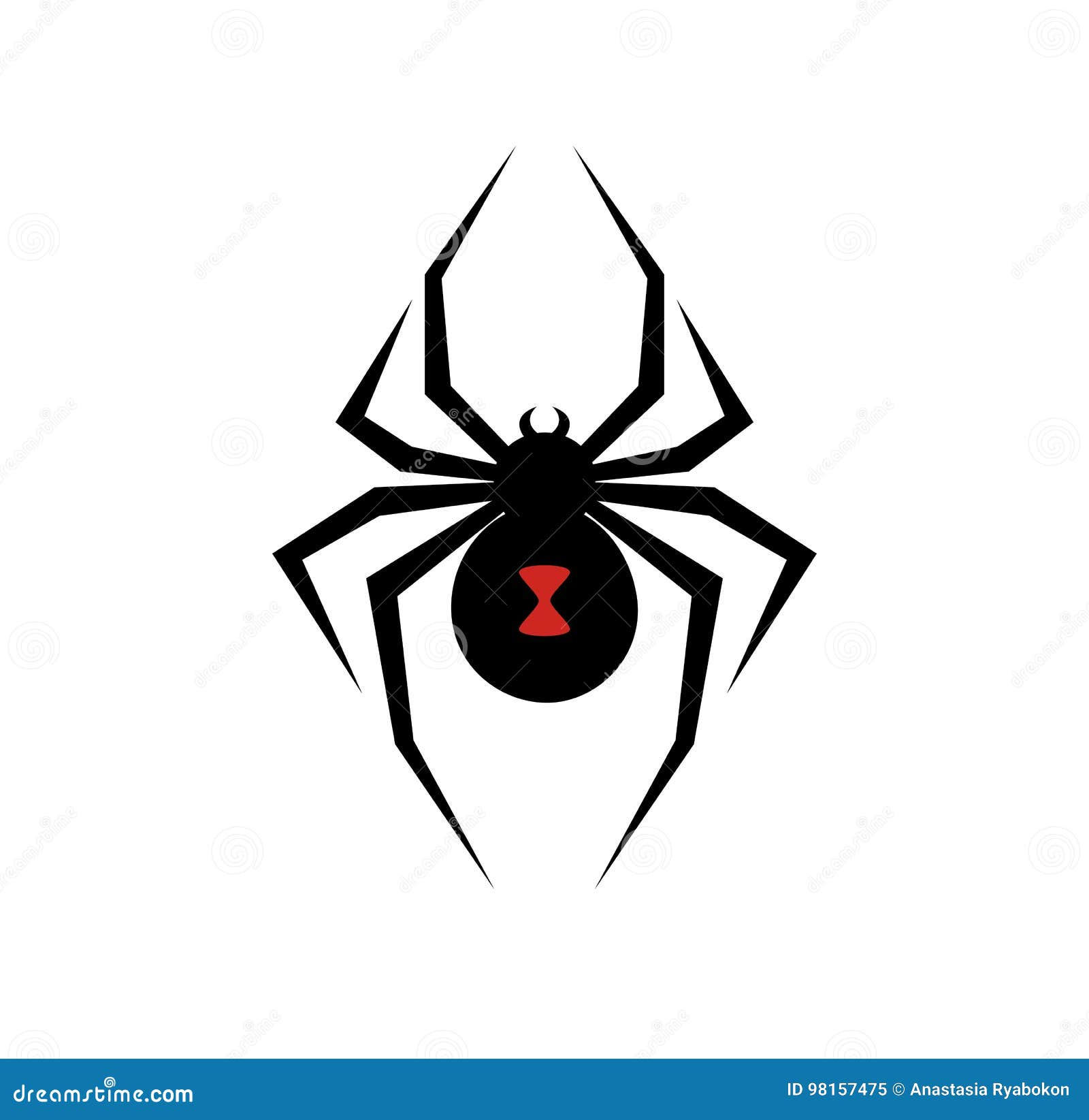 Wallpaper #gfRVOpMBKFX8bn3rWnh358 Black Widow Spider Logo Vector Illustration Stock Vector Illustration