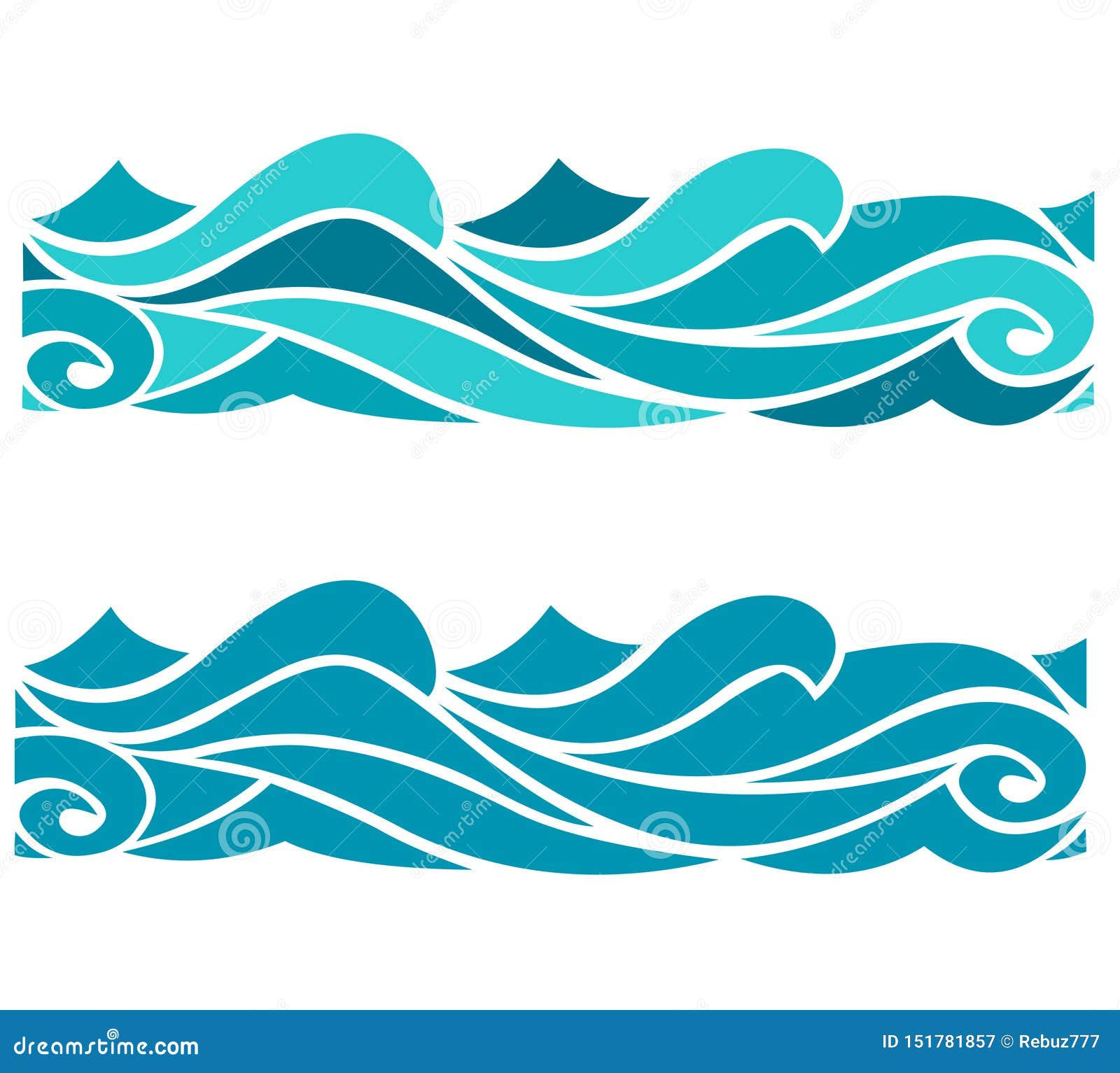 Wallpaper #1mc1CJMBSpphPi3-Ccl7209 Blue Waves Sea Ocean Vector Illustration Pattern Background Colorful