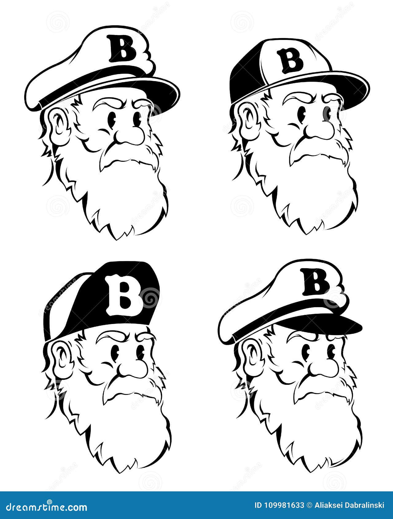 Wallpaper #0jEXNpMB5zzyi_yYPFik85 The Bearded Captain Hipster Stock Vector Illustration of Marine