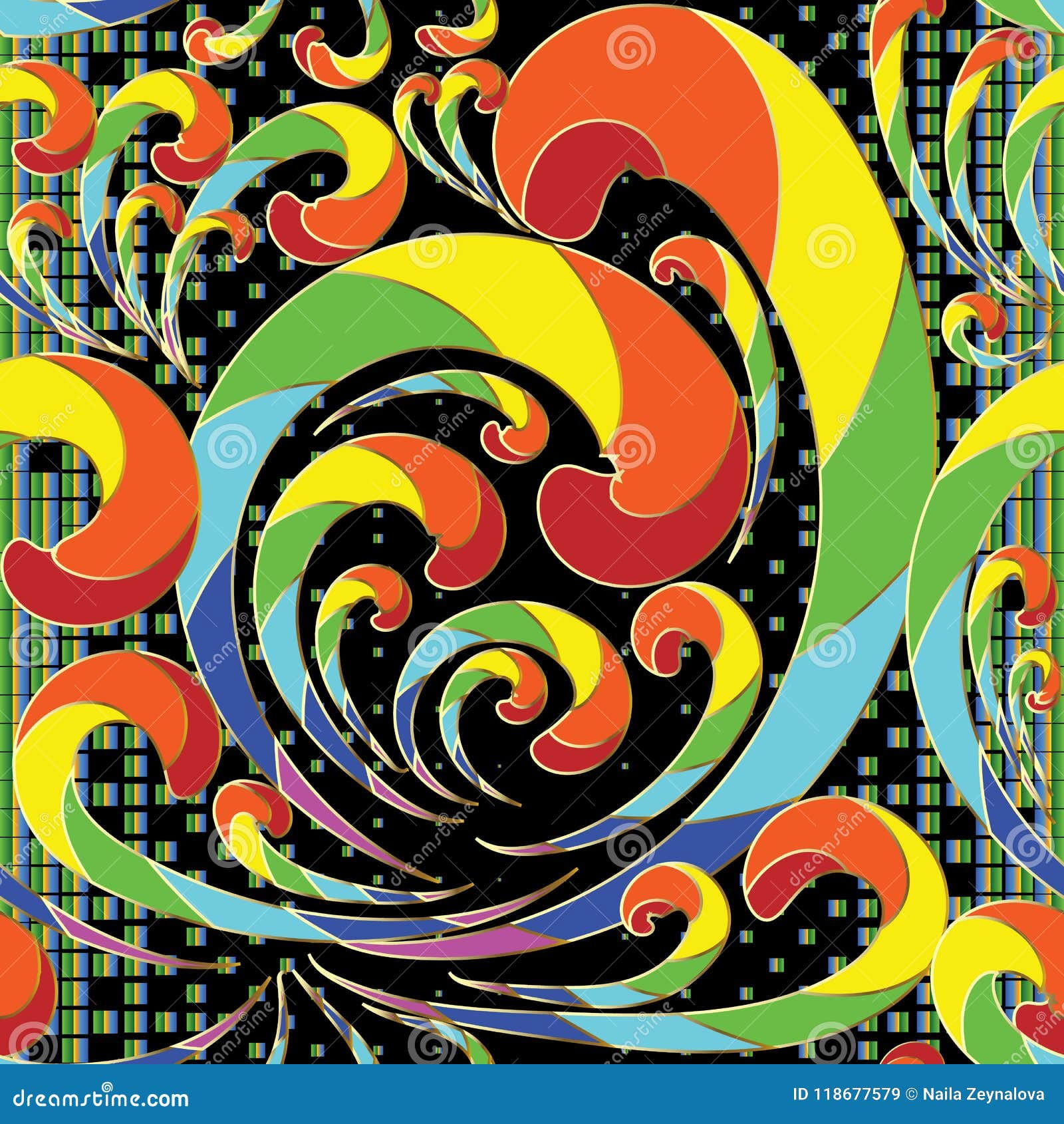 Wallpaper #sx3sLJMBlOZrFDOktMwy69 Bright Colorful Beautiful Vector Seamless Pattern Stock Vector