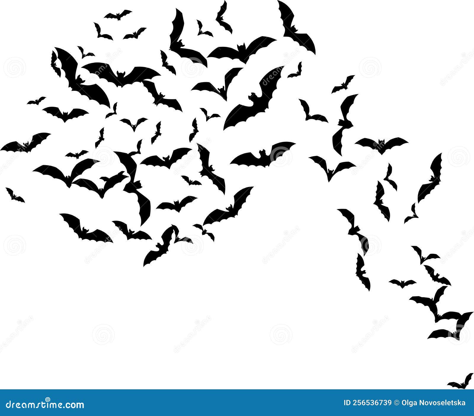 Wallpaper #xaVnOJMBVBiSkHCaAI0C115 Bat Swarm Flying Bat Silhouette Halloween Decoration Element Stock