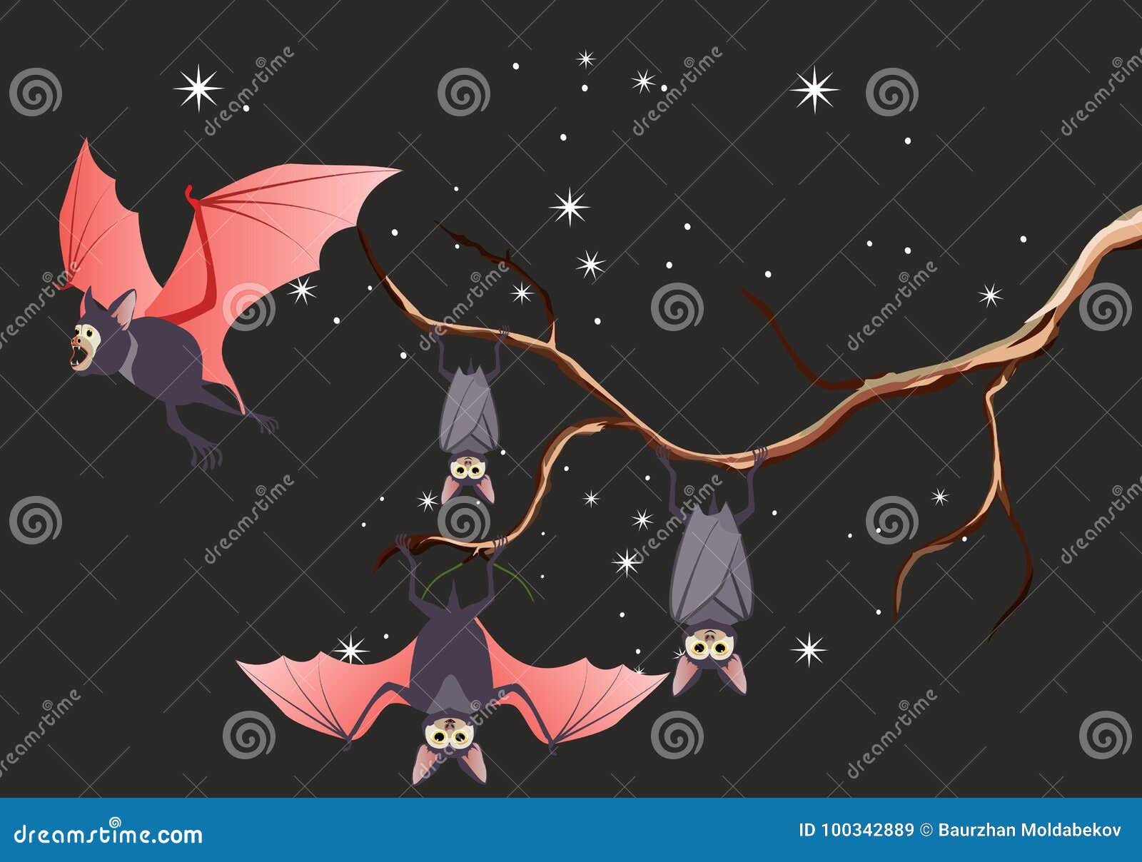 Wallpaper #2mdTDJMBSpphPi3-nt1P245 Bats Hanging on Tree Branch Stock Vector Illustration of Branch