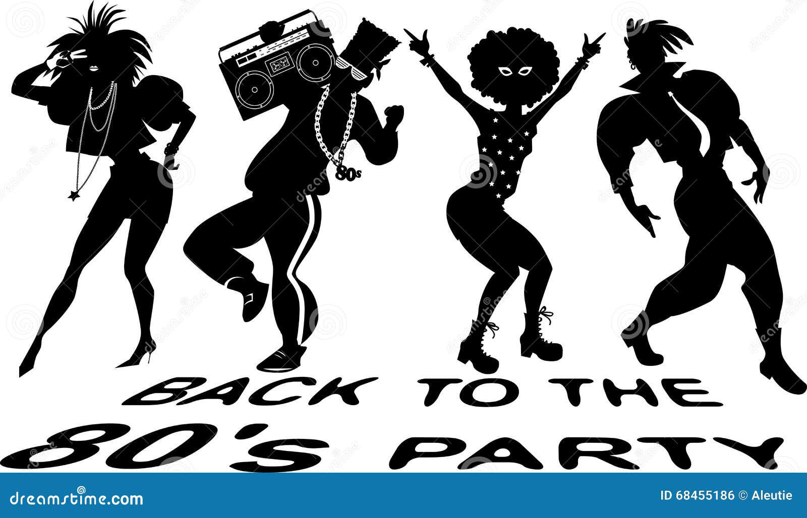 Wallpaper #TWiwFJMBSpphPi3-aAXx344 Back to the 80s Dance Party Stock Vector Illustration of Shoulder