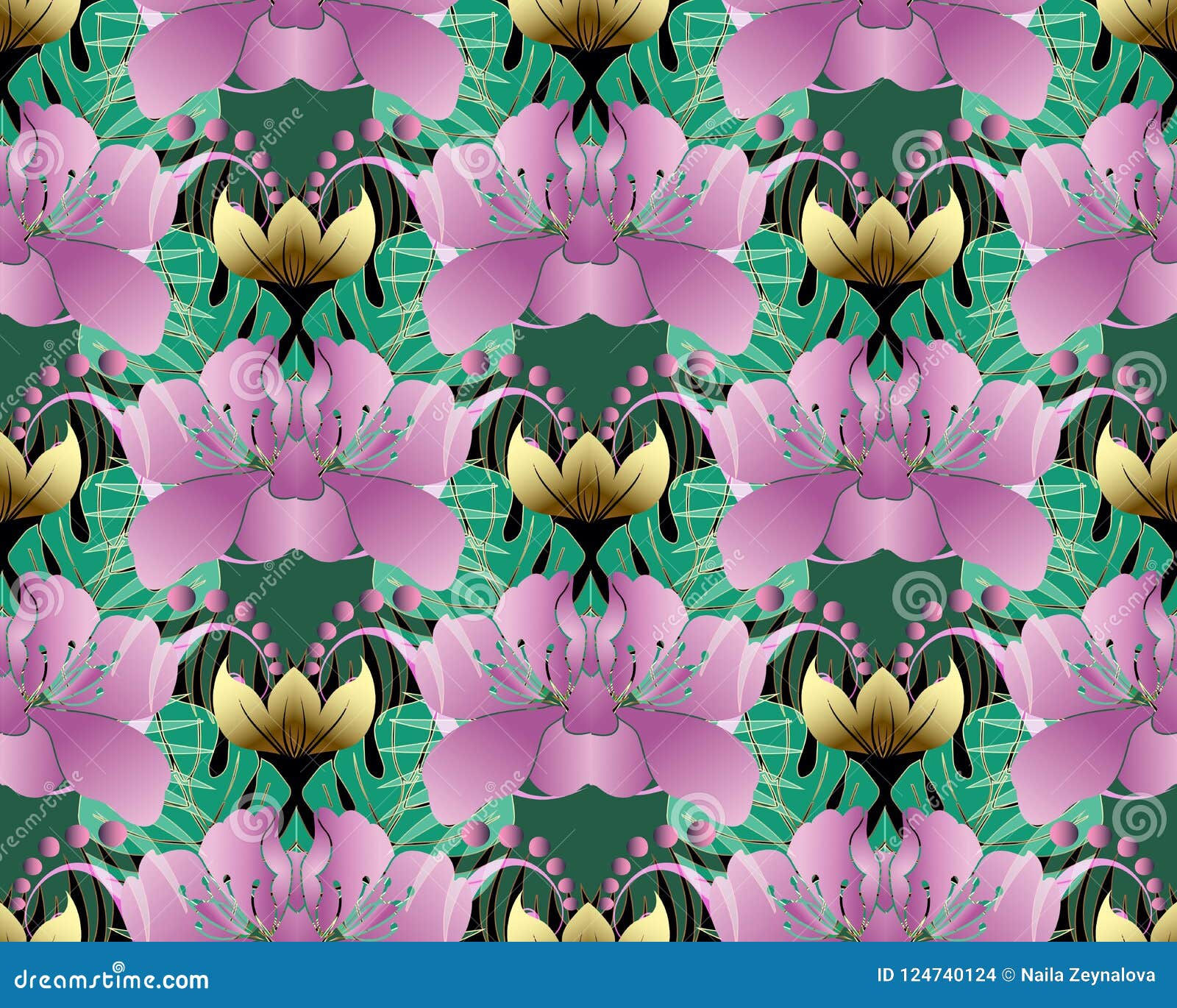 Wallpaper #sx3sLJMBlOZrFDOktMwy62 Bright Colorful Floral Vector Seamless Pattern Abstract Ornamen Stock