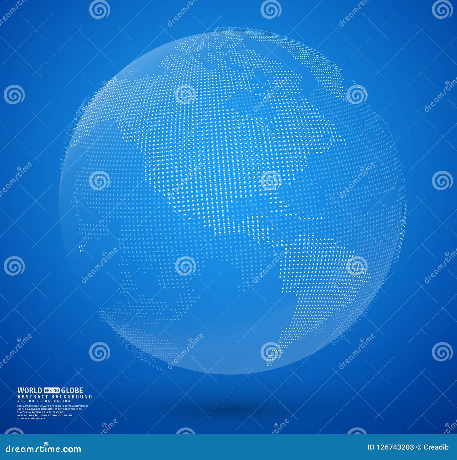 Wallpaper #BGcT6pIBSpphPi3-TUVE69 Blue Abstract Dotted Globe Vector Stock Vector Illustration of