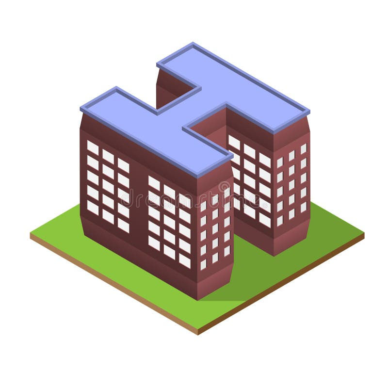 Wallpaper #Urgp3JIBJvJKYCmEWvoy352 Isometric Building Letter H Form Stock Vector Illustration of Front