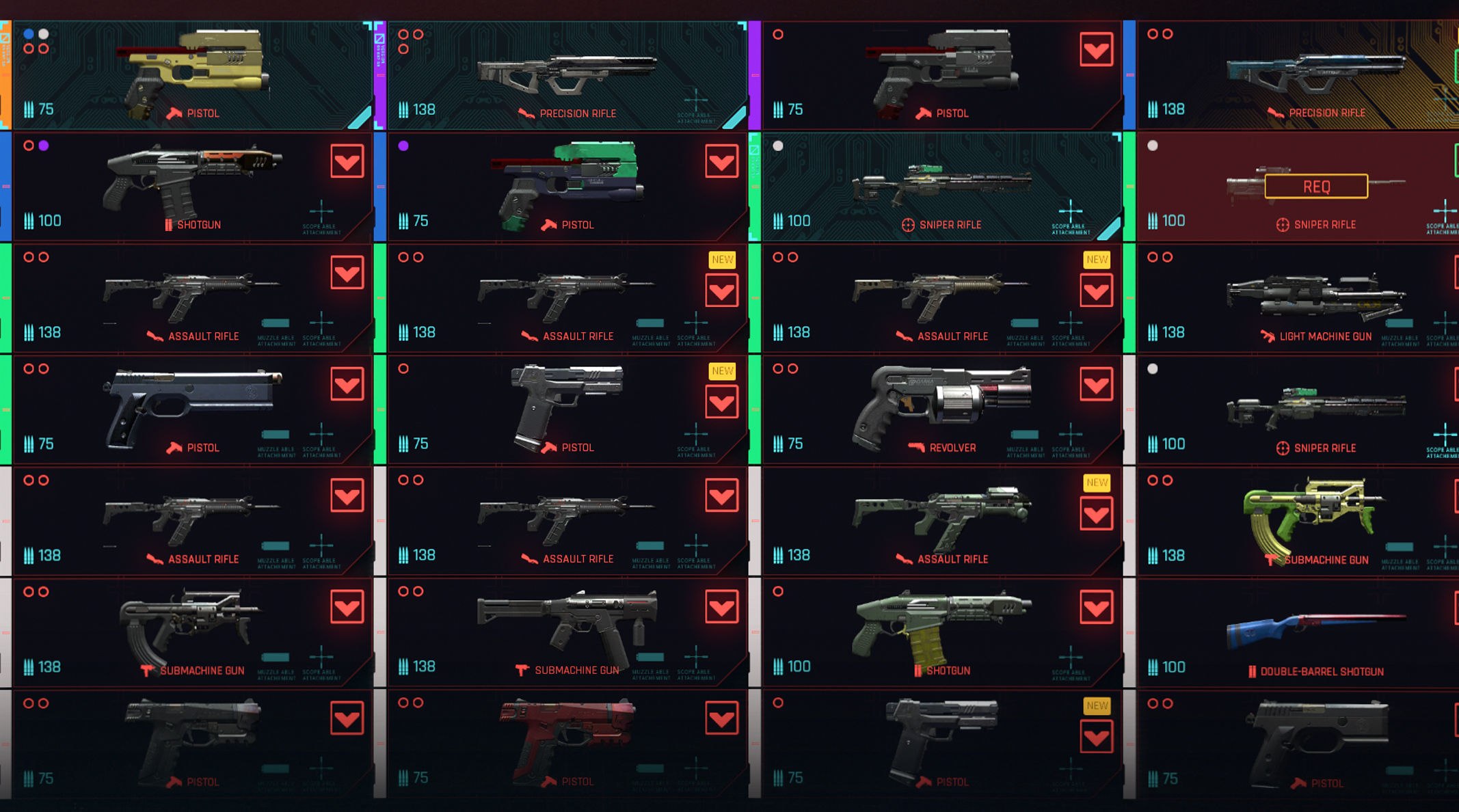 Wallpaper #DMnhjpcB-VVLIetl22sH147 Cyberpunk 2077 Iconic Weapons Full List All Locations Vrogue Co