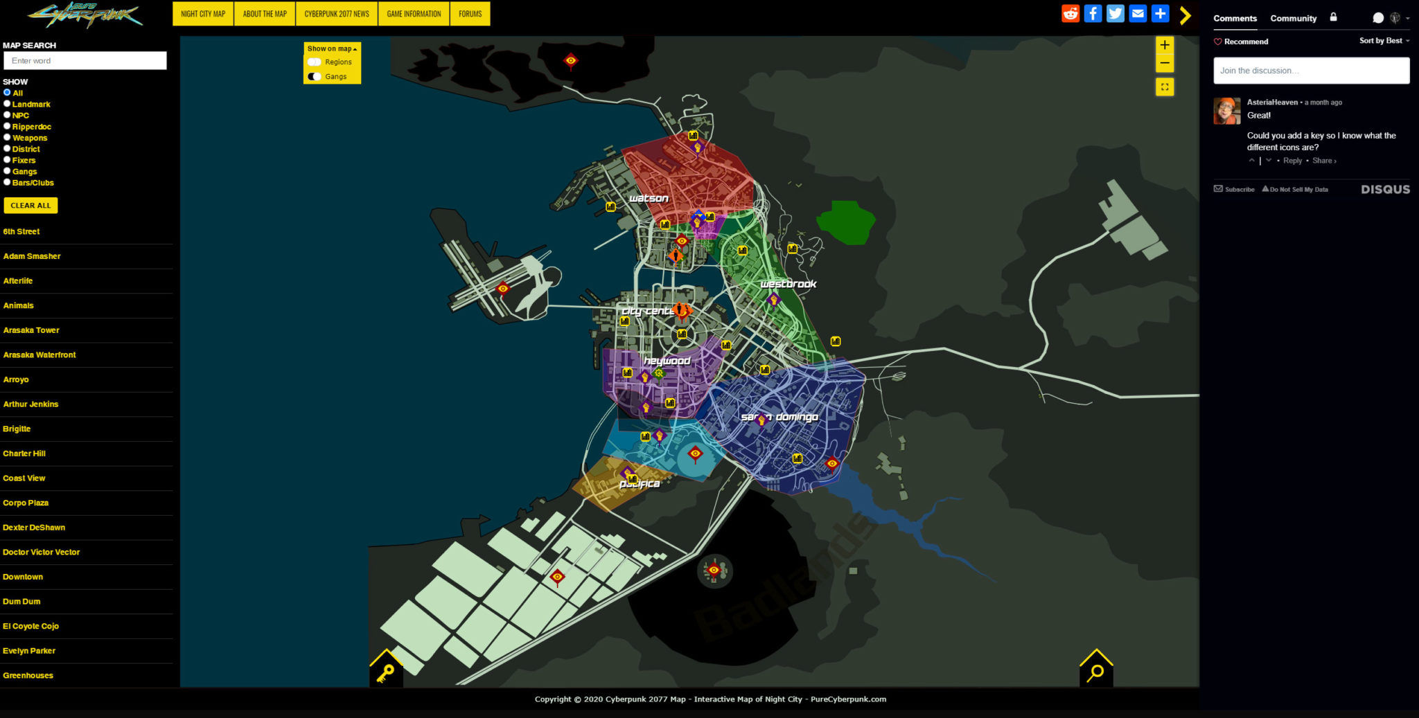 Wallpaper #ZQNiYpMBpyOg8YnEd9JN145 Cyberpunk 2077 Interactive Map V11 Live Pure Cyberpunk