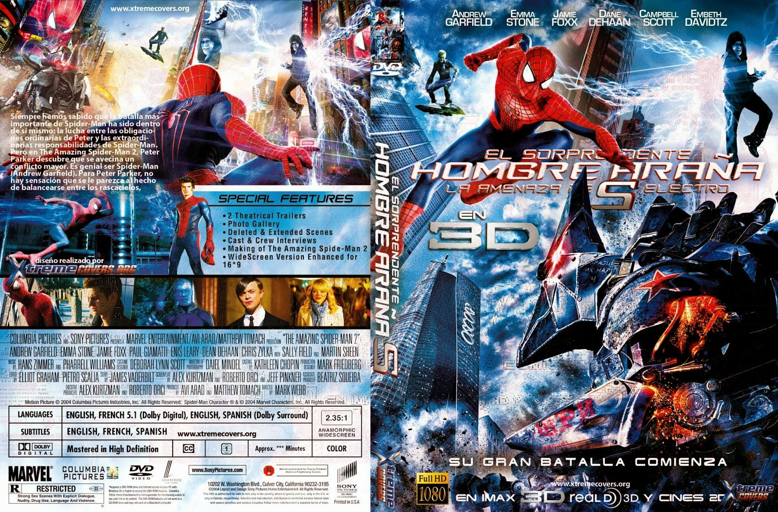Wallpaper #qxkXBY8BtGB6xQ78XVDS20 Cover the Amazing Spider Man 2 Rise of Electro Dvd