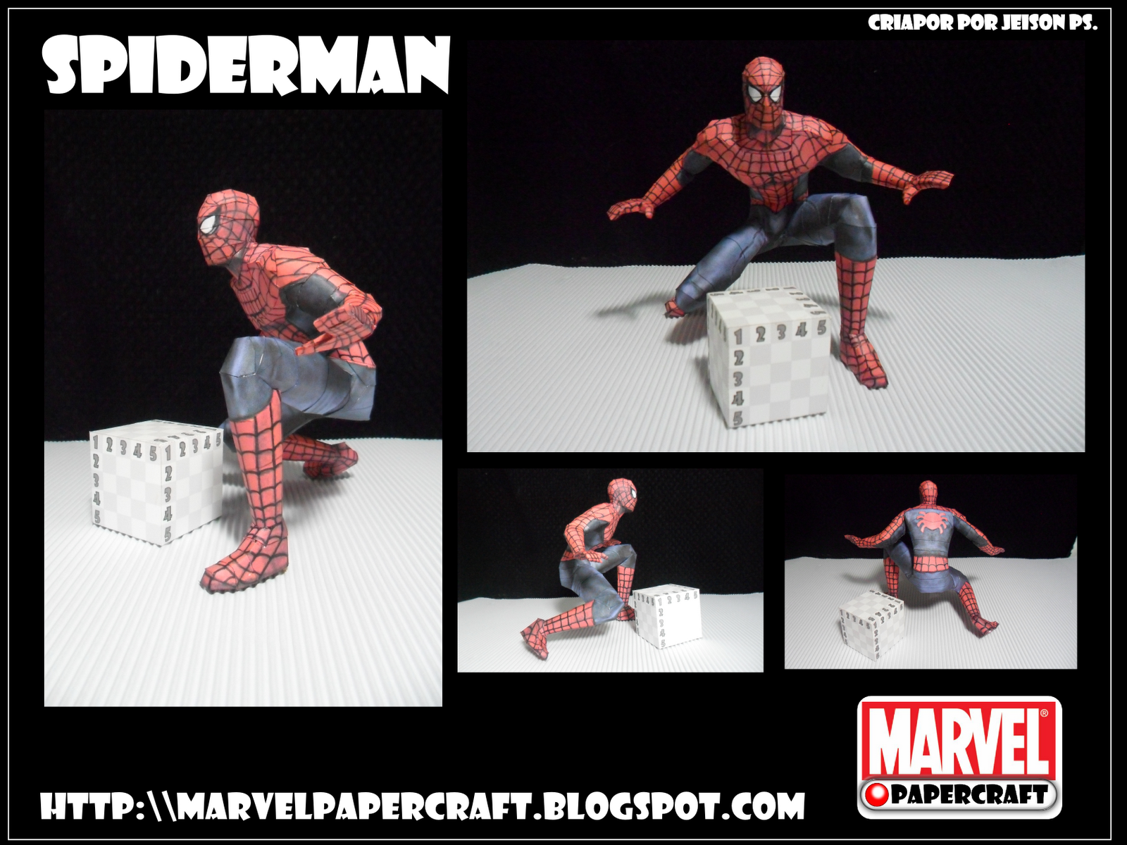 Wallpaper #_hmrEo8BtGB6xQ78QmOL35 Marvel Papercraft Spiderman