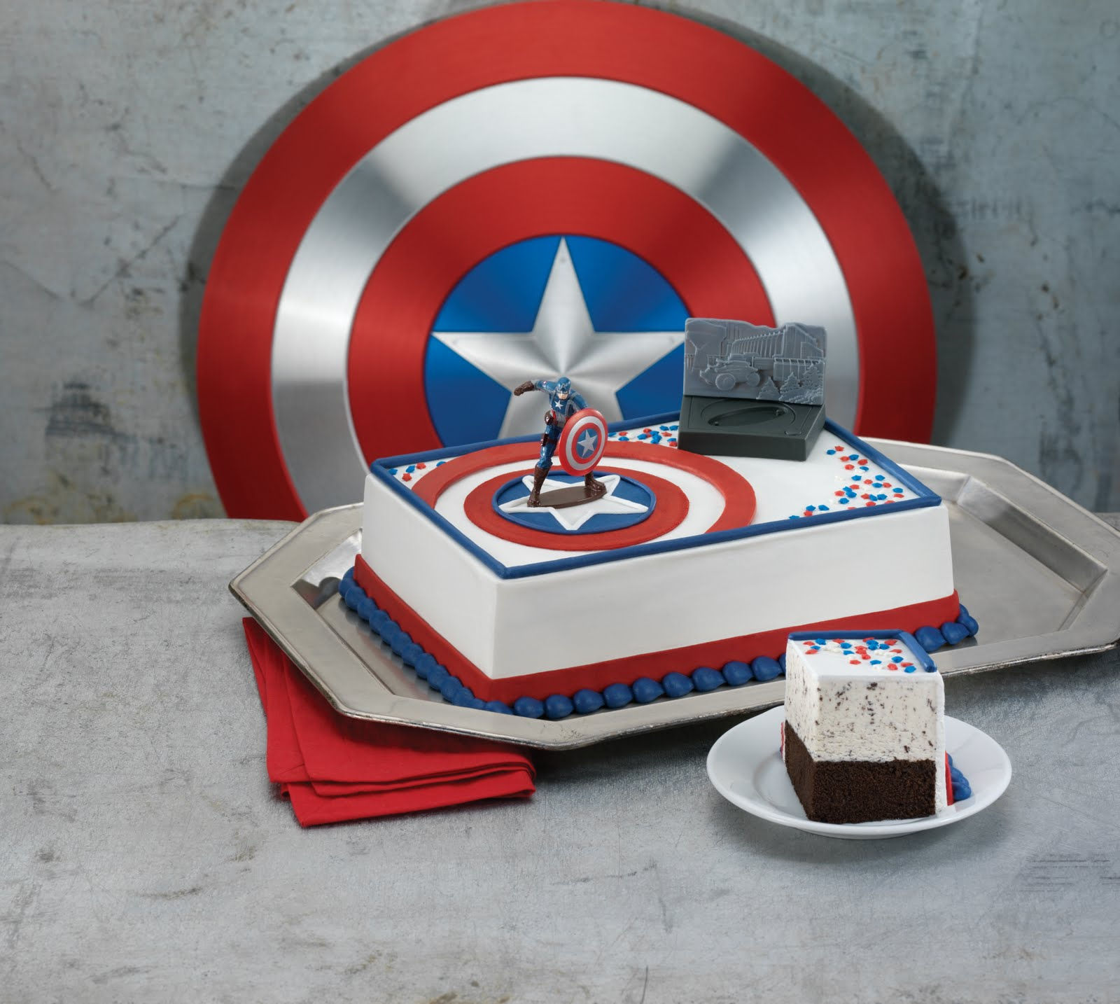 Wallpaper #WxlHKY8BtGB6xQ78_4gs7 Baskin Robbins Captain America Ice Cream Cake Review the Review Stew