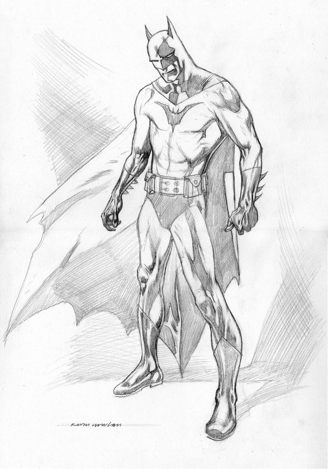 Wallpaper #qx0ULpMBlOZrFDOkP9JS56 Kevin Nowlan Batman Pencil Drawing