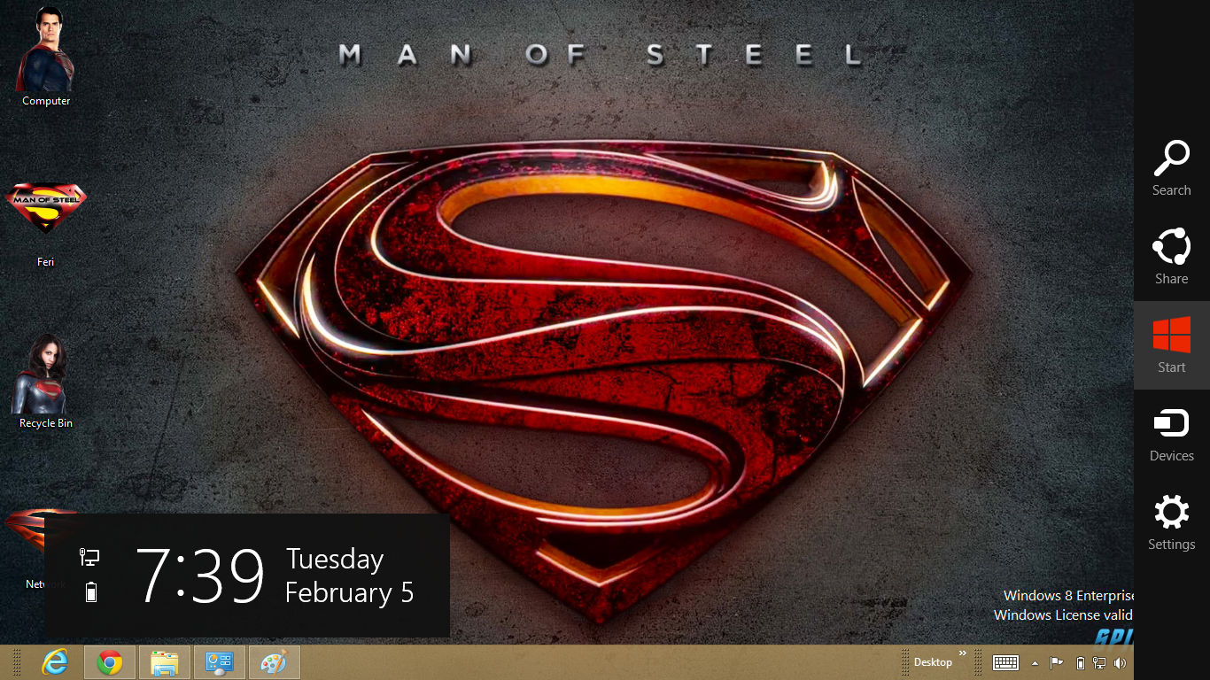 Wallpaper #aHPNg44BFI5NbQksxByb12 Download Gratis Tema Windows 7 Superman Man of Steel 2013 Theme for