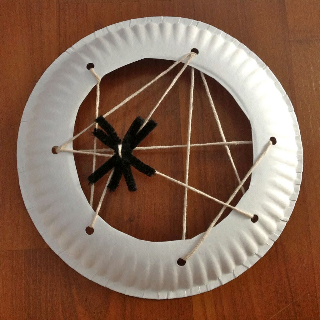 Wallpaper #mWf1-JIBSpphPi3-LItN271 Paper Plate Spider Web Munchkins and Mayhem