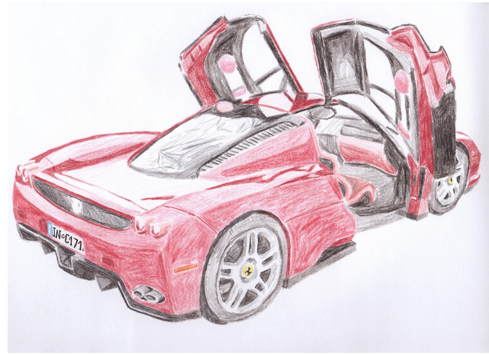 Wallpaper #pxkcBo8BtGB6xQ78qlNi56 How to Draw a Ferrari Enzo Drawing Lessons