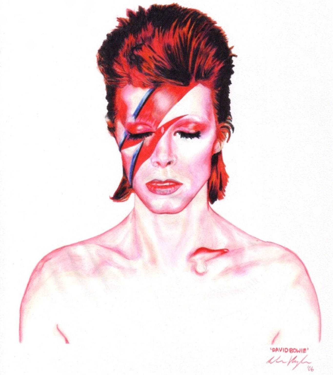 Wallpaper #7030a Aladdin Sane De David Bowie Cd Chez Libertemusic Ref123255141