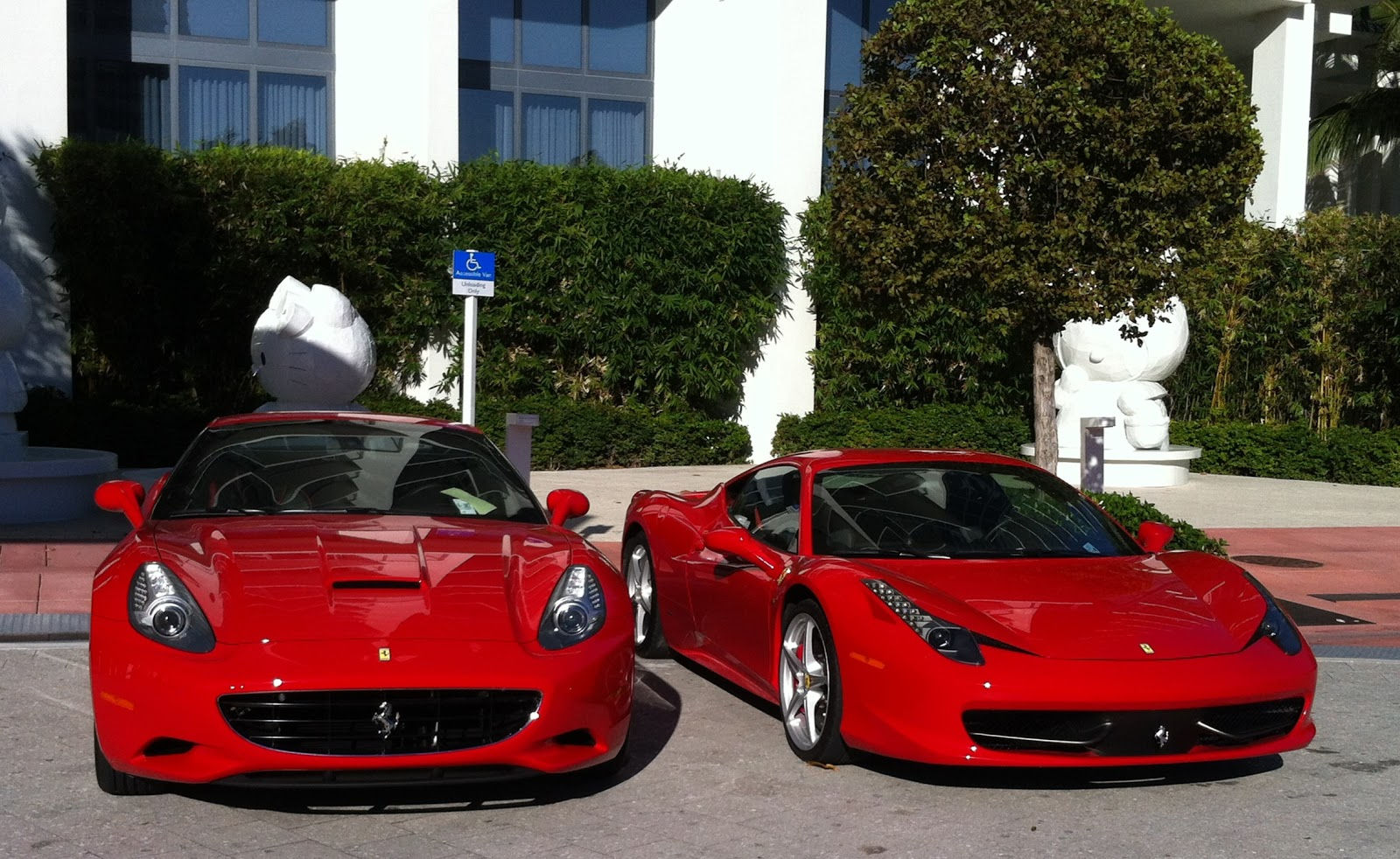 Wallpaper #sRnbA48BtGB6xQ78Fky837 Red Ferraris at the W South Beach Exotic Cars on the Streets of Miami