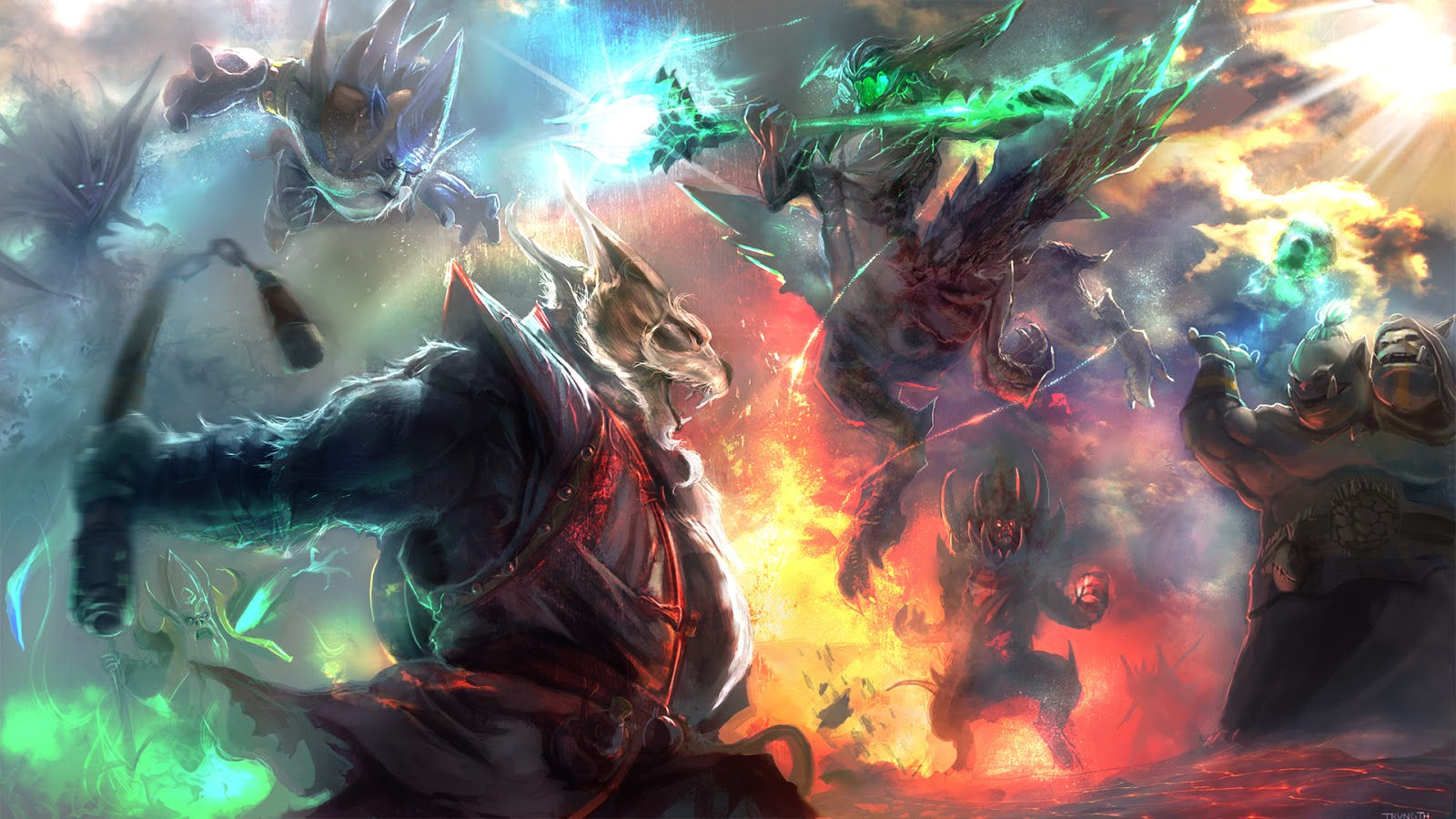 Wallpaper #5d1cd Wallpaper Epic Battle Dota 2 Heroes Night Stalker 4000x2500