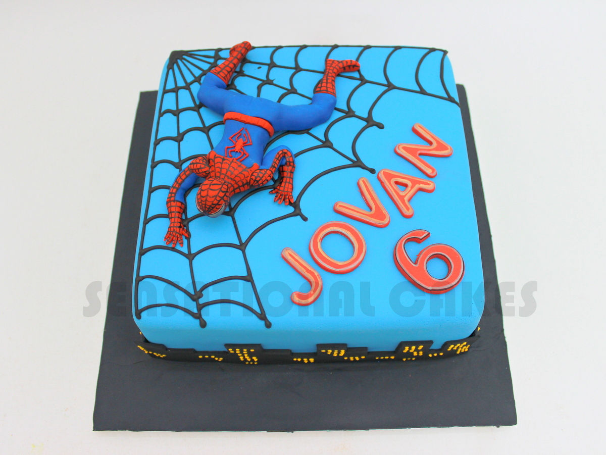 Wallpaper #KqUiMpMB0vj5YdARn9Mc289 The Sensational Cakes Spider Man Theme Sugar Figurines Design Cake