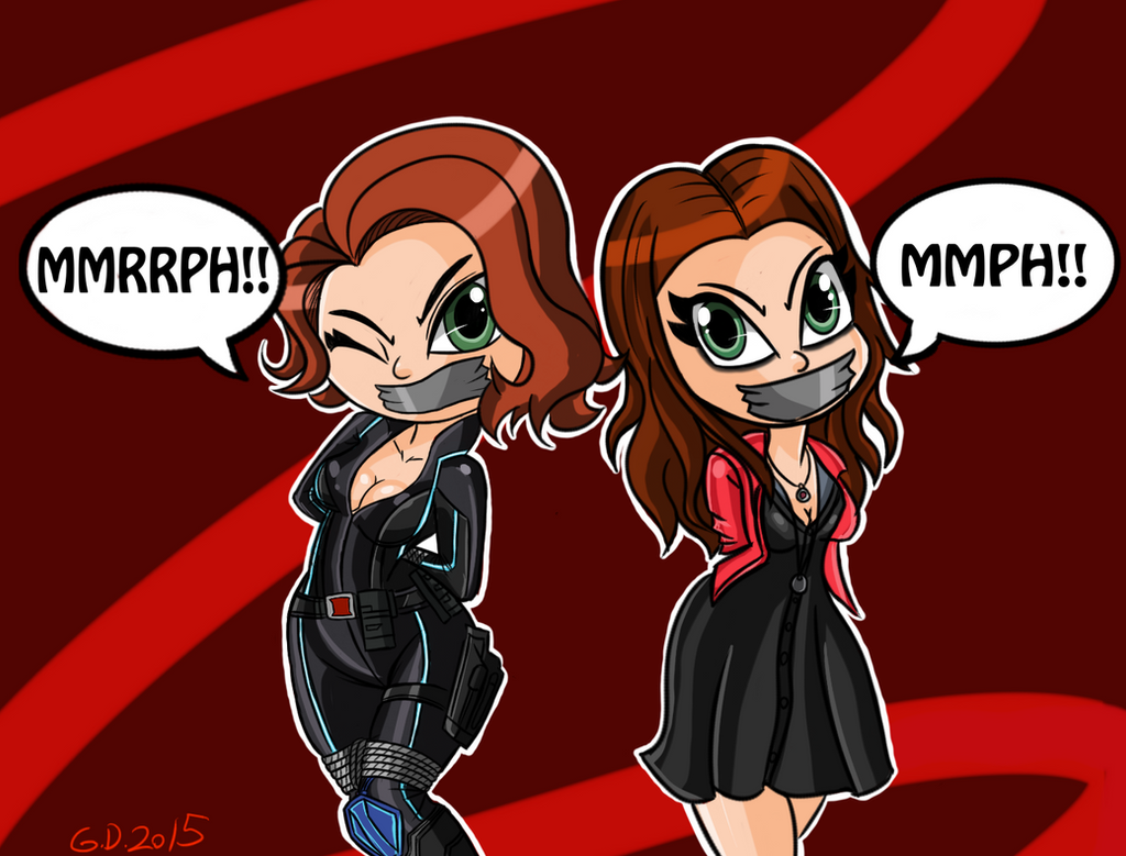Wallpaper #9Gcg9JIBSpphPi3-J3gH34 Black Widow and Scarlet Witch Tape Gagged 20 by Gaggeddude32 on Deviantart