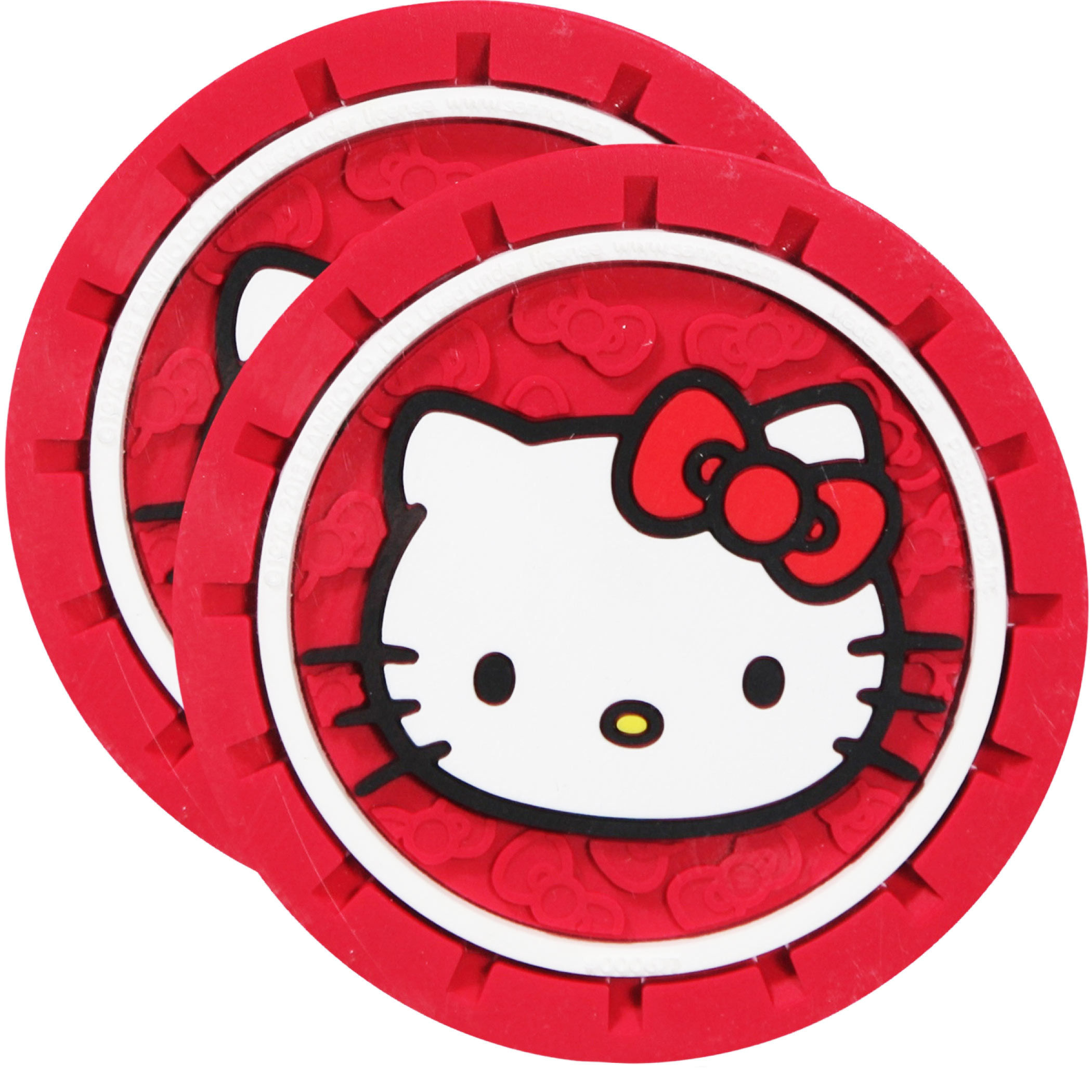 Wallpaper #olgrNJMBzN9vxX34kTtJ356 Hello Kitty Face Car Cup Holder Coaster 2 Pack