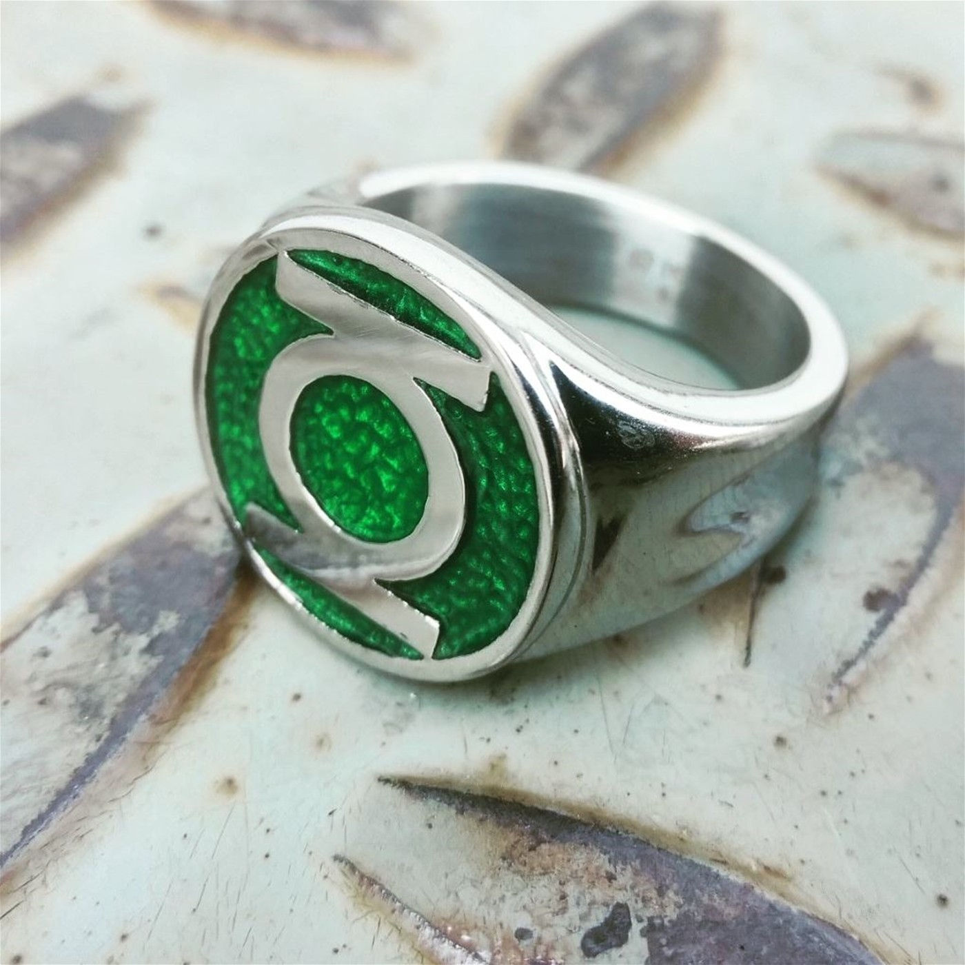 Wallpaper #7xlIHo8BtGB6xQ78ynjc47 Green Lantern Symbol Stainless Steel Ring