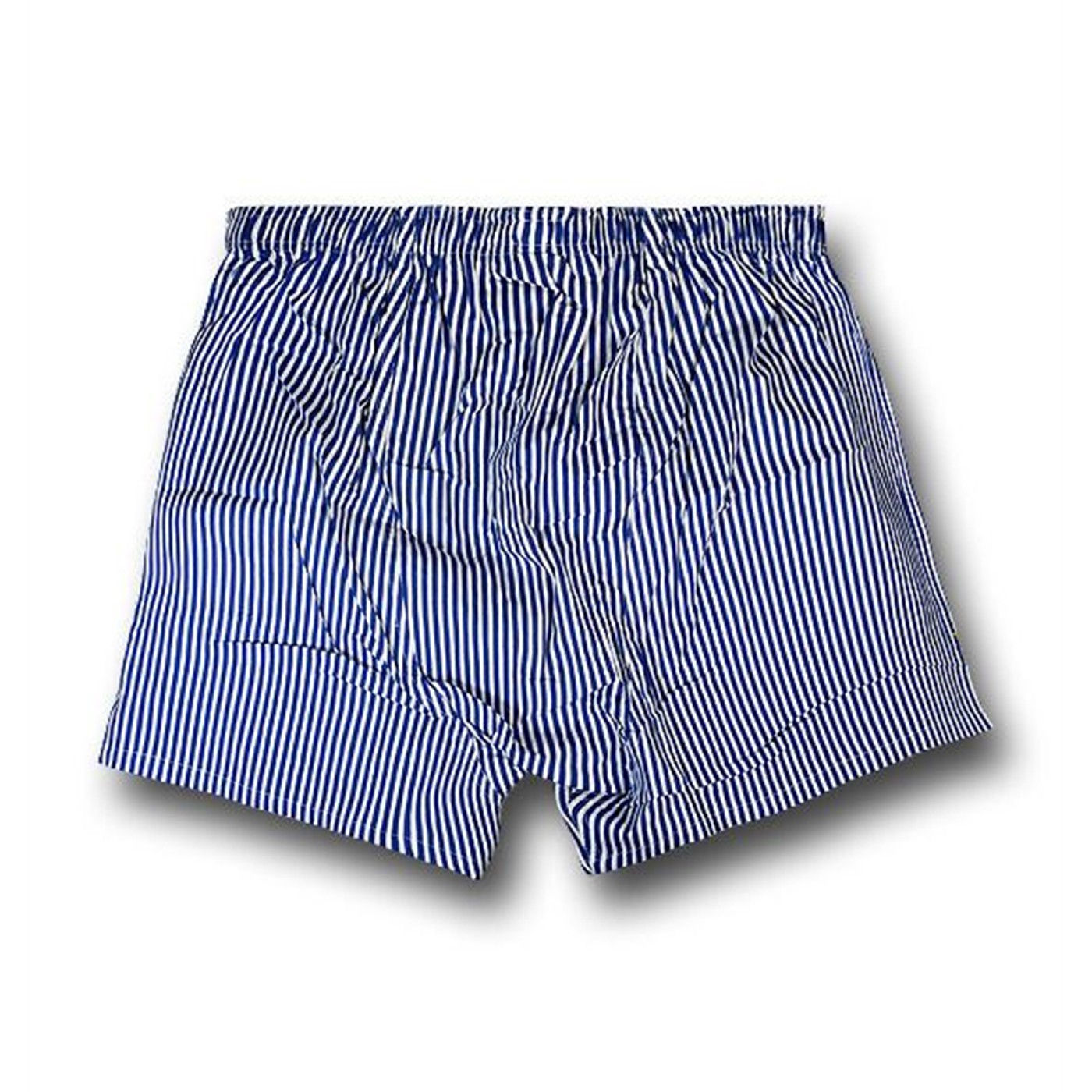Wallpaper #FWeMC5MBSpphPi3-UNoE199 Batman Blue Striped Boxer Shorts