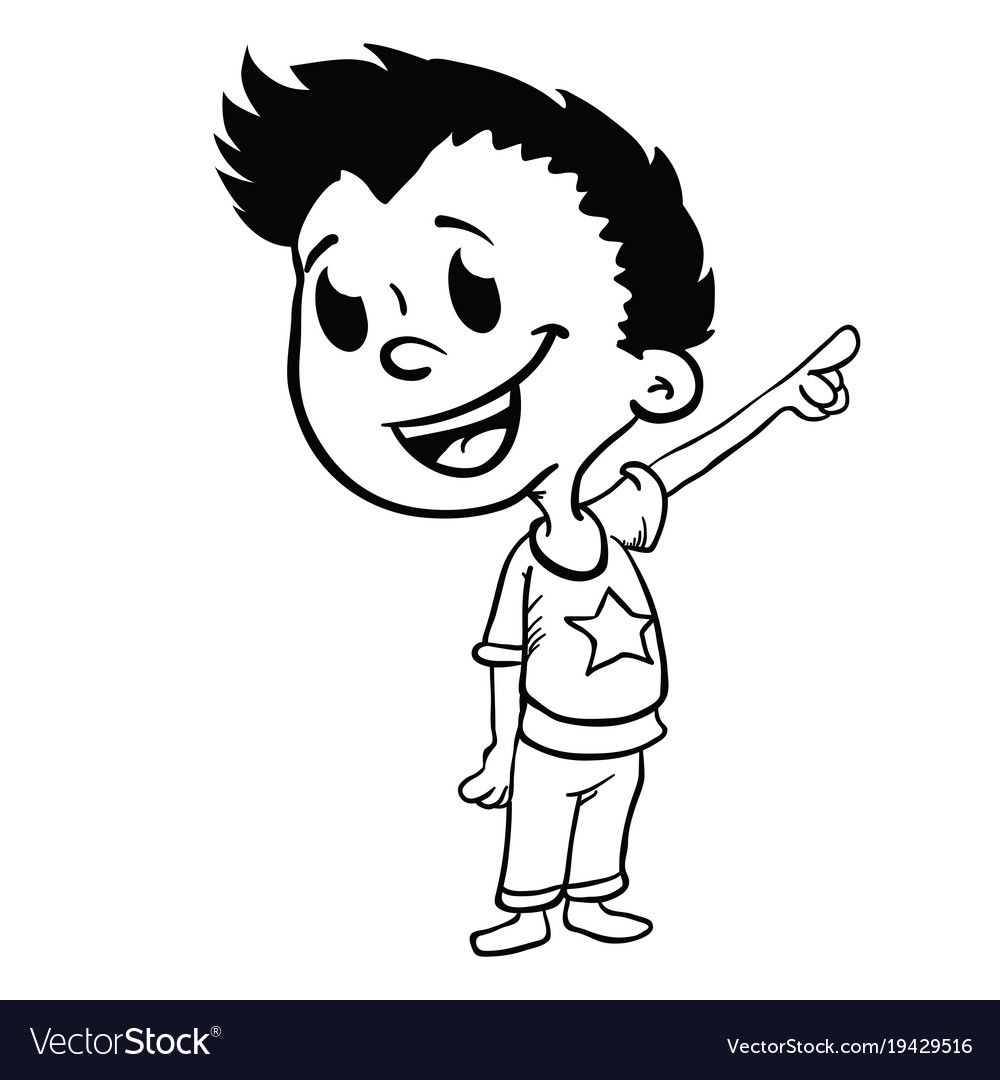 Wallpaper #nLgf2JIBJvJKYCmEN-Zo74 Boy Pointing Finger Black Royalty Free Vector Image