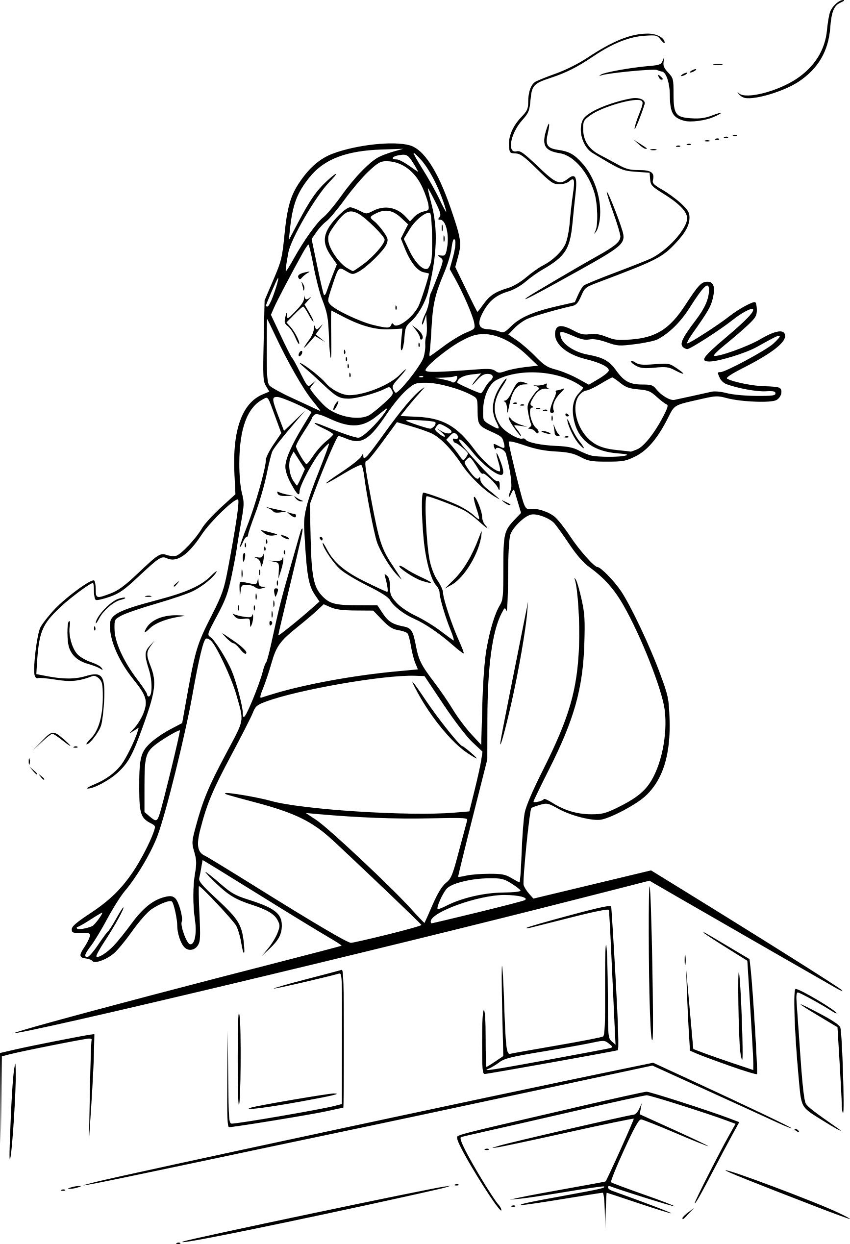 Wallpaper #WfS_OZMBKFX8bn3r63dW262 Coloriage Spider Gwen a Imprimer