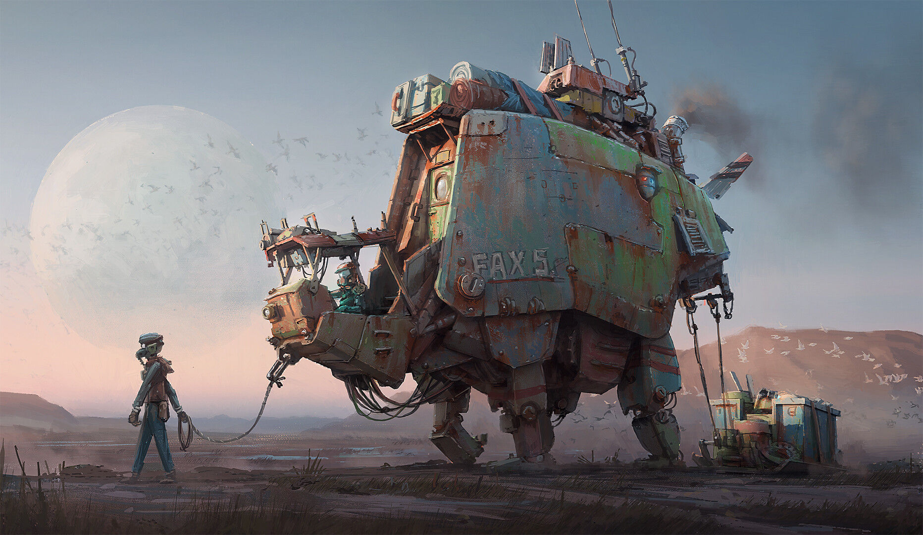 Wallpaper #KWch-ZIBSpphPi3-vozd14 The Science Fiction Art of Hamish Frater Sci Fi Illustrator