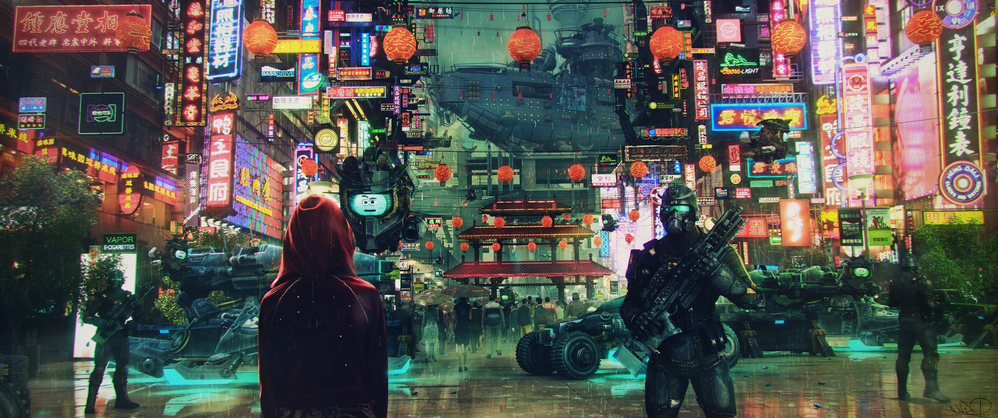 Wallpaper #nH2I8I4Bnwiau_P6ogZP46 Get Cyberpunk Ultrawide Wallpaper 3440x1440 Images Gambar Wallpaper Keren