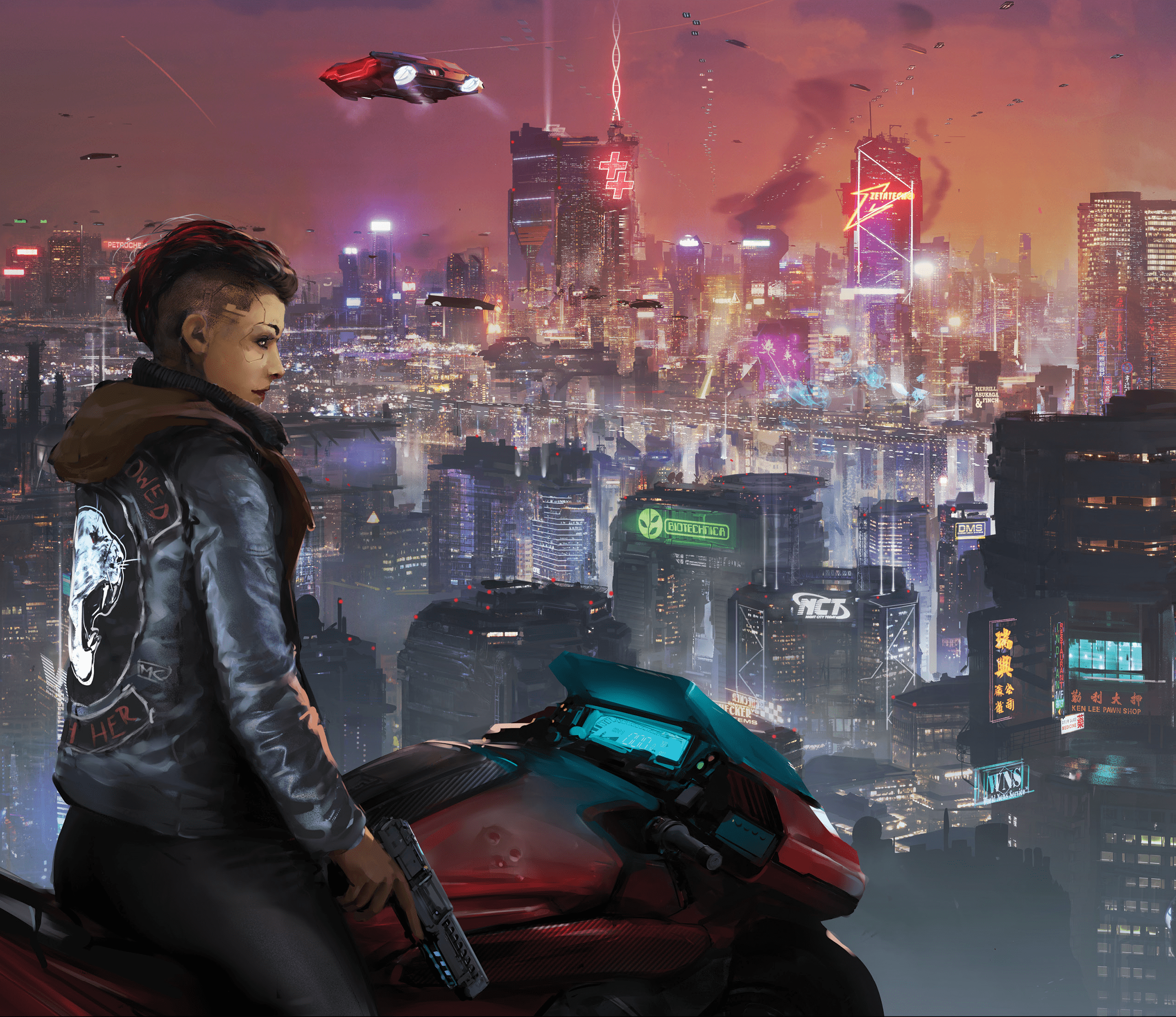 Wallpaper #ac8de Small Spoiler for One of the Endings of Cyberpunk 2077 Michiko