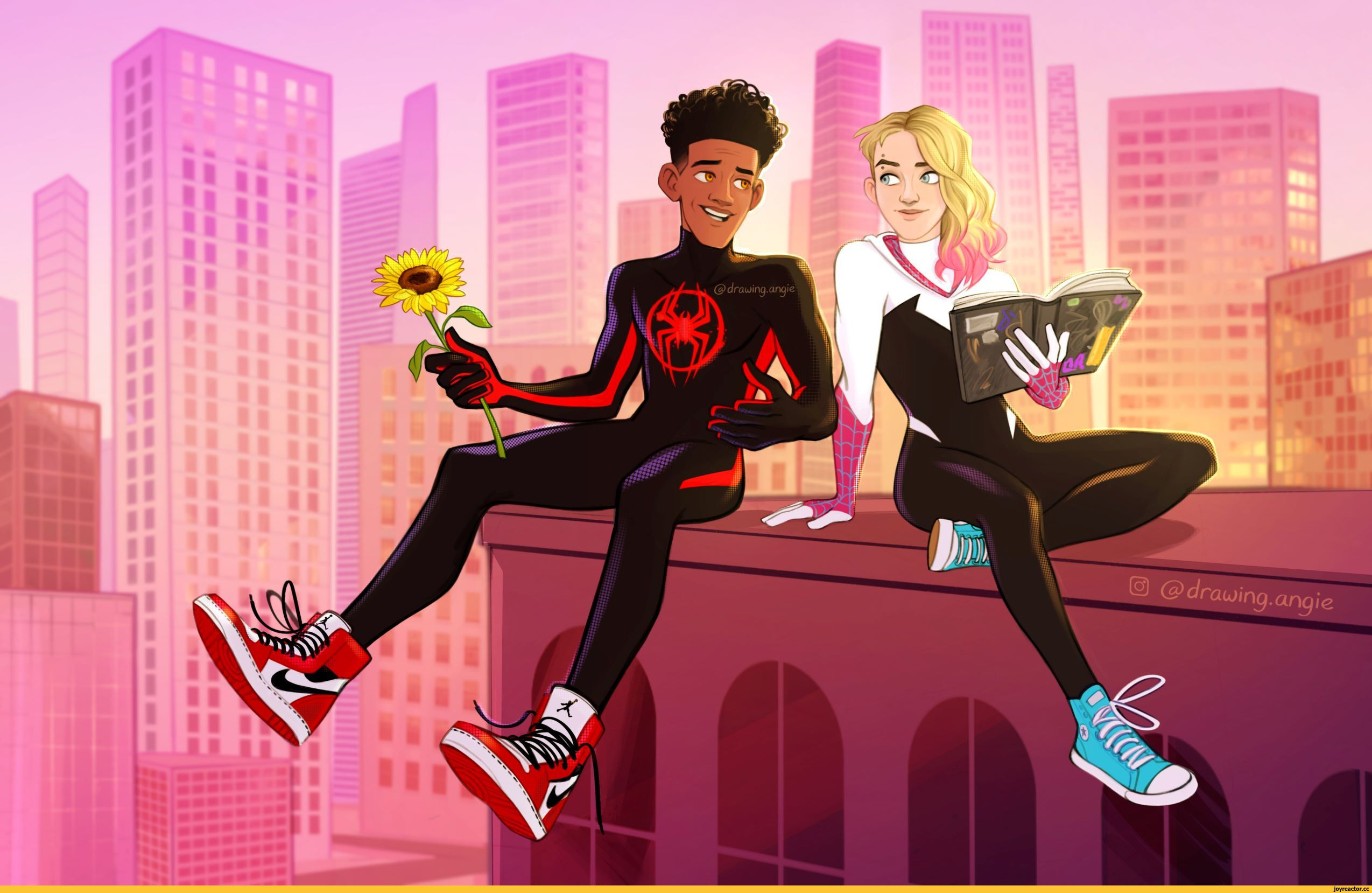 Wallpaper #AfSaOpMBKFX8bn3rEnm3194 Miles Morales Celovek Pauk Mailz Morales Gwen Stacy Zenshhina Pauk