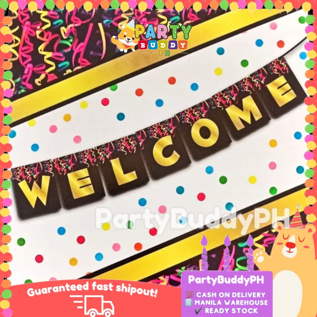 Wallpaper #PDHeNZMB5zzyi_yYylio176 Welcome Banner Sold by Partybuddyph Lazada Ph