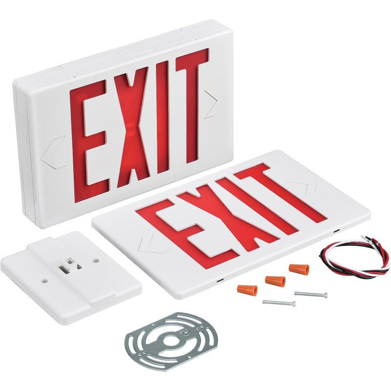 Wallpaper #Arnv3pIBJvJKYCmEPQho520 Purchase Red Letters LED Exit Sign with Universal Mount