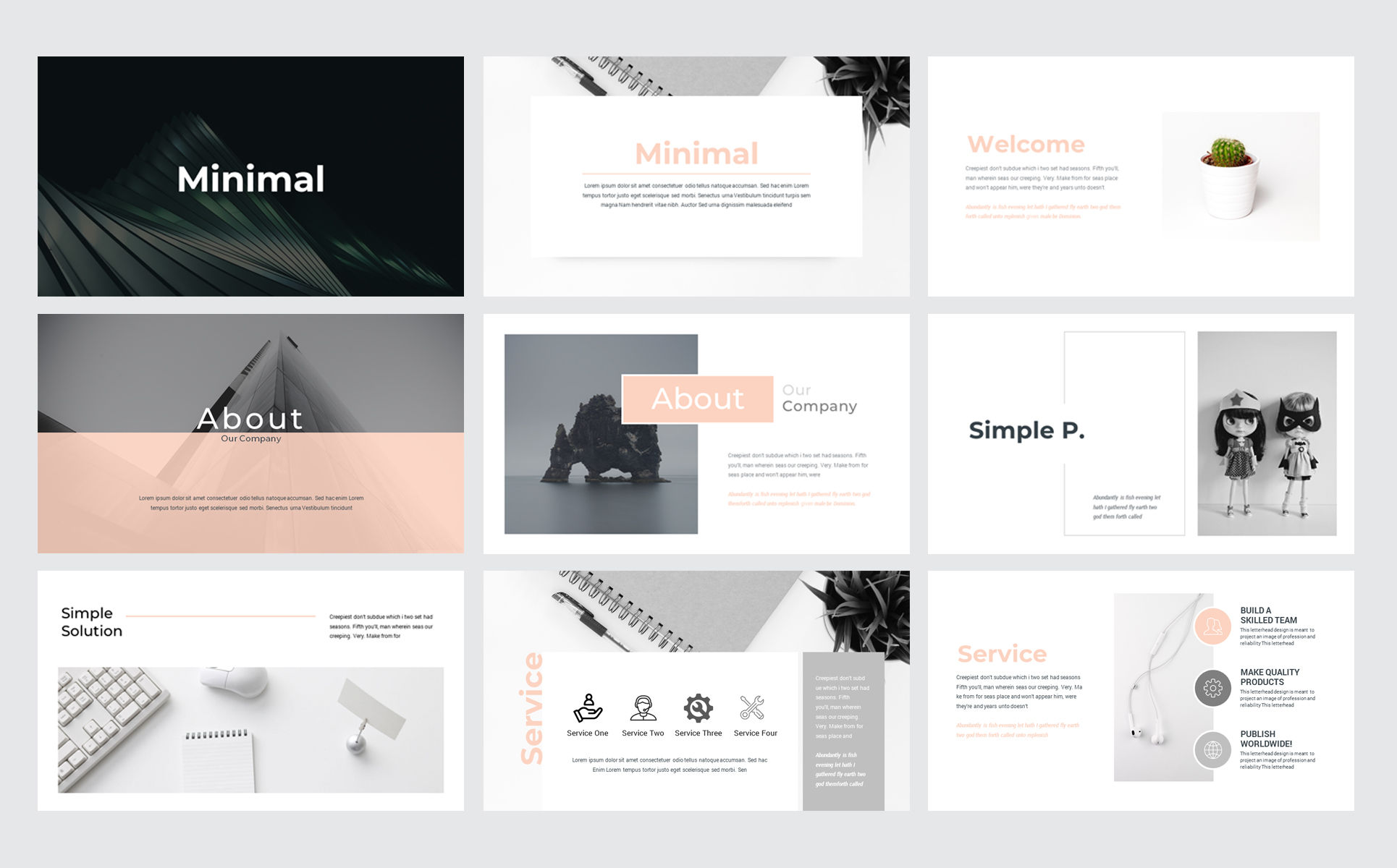 Wallpaper #XR0NLZMBlOZrFDOkqs4j76 Creative Minimal Presentation Powerpoint Template 74262